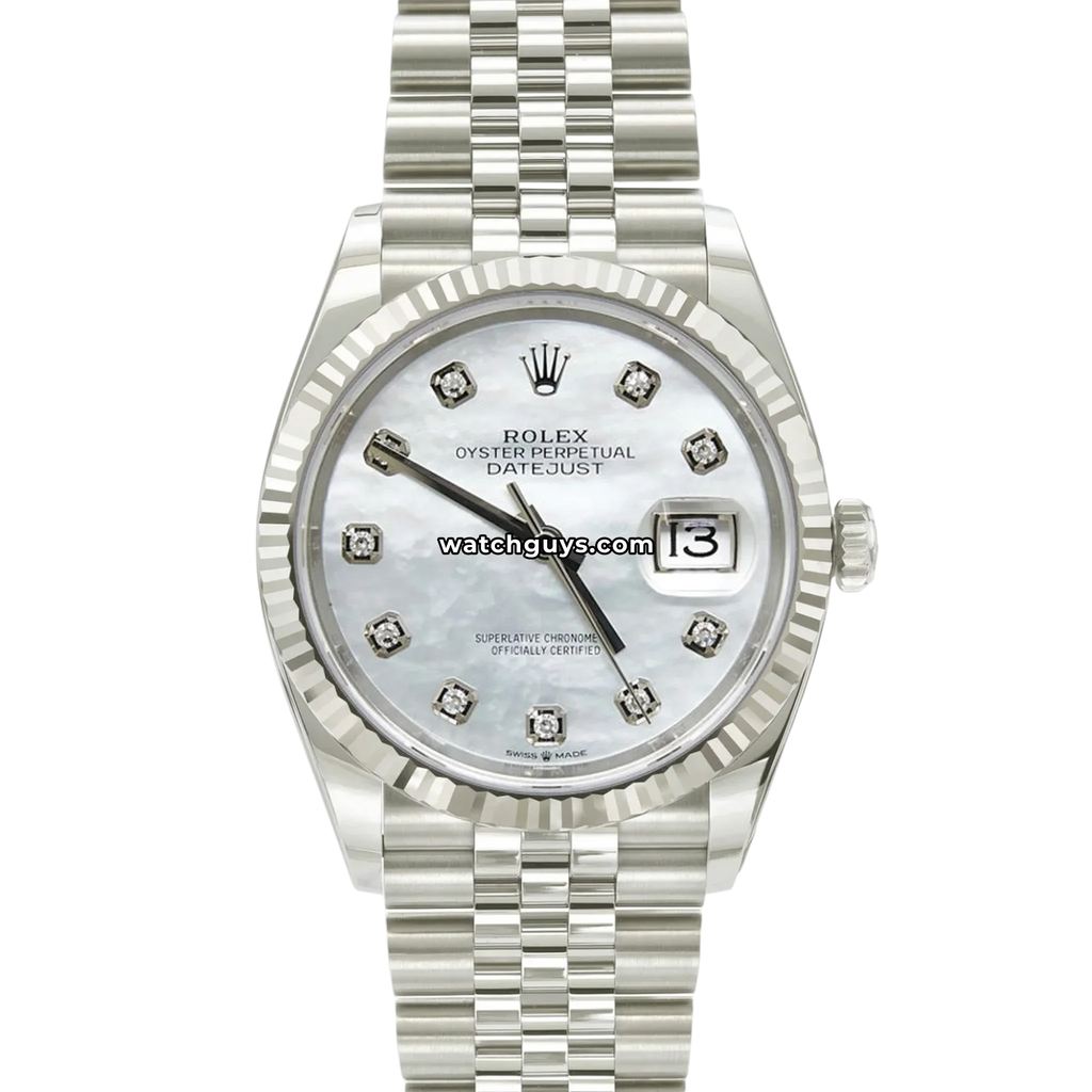 Rolex Datejust 126234 Mother of Pearl Diamond Jubilee