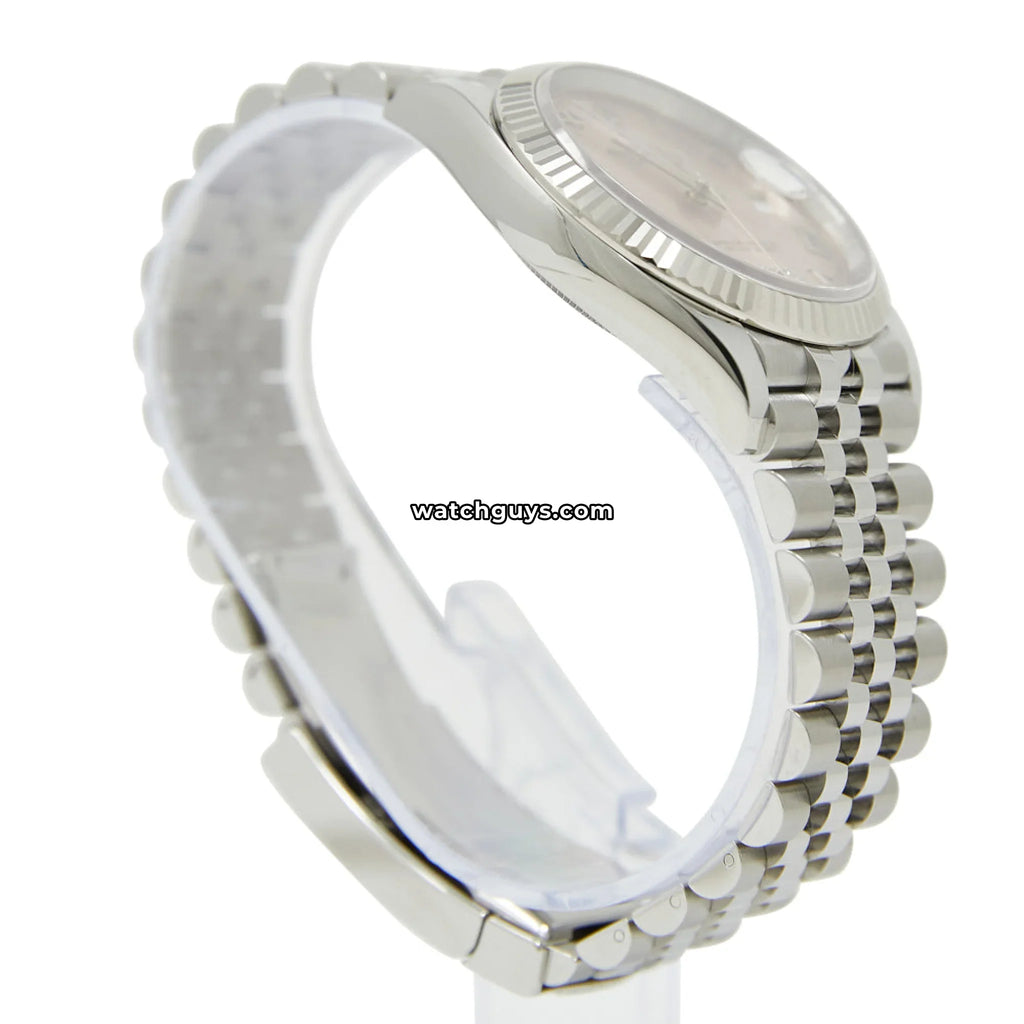 Rolex Datejust 126234 Pink Diamond Stainless Steel Jubilee