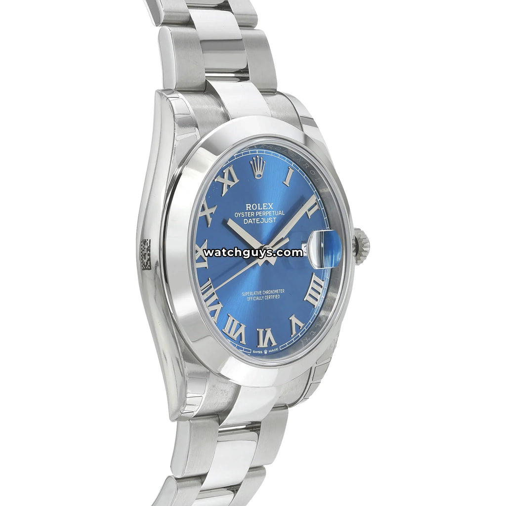 Rolex Datejust 126300 Azzurro Blue Roman Oyster