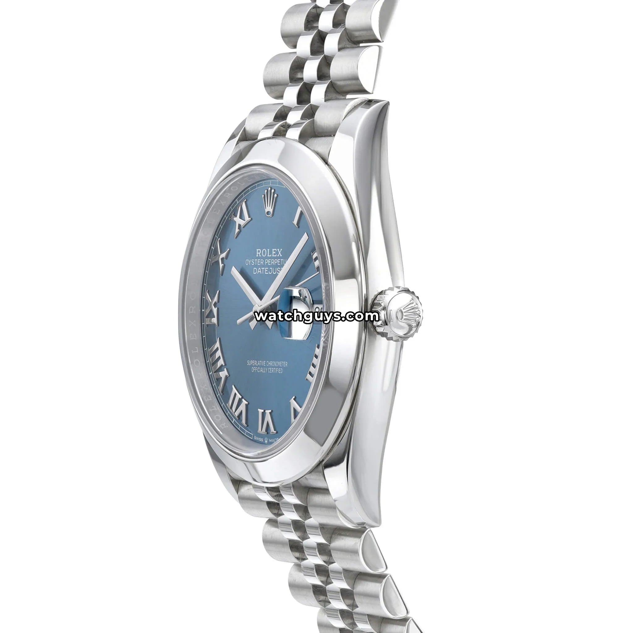 Rolex Datejust 126300 Azzurro Blue Roman Jubilee