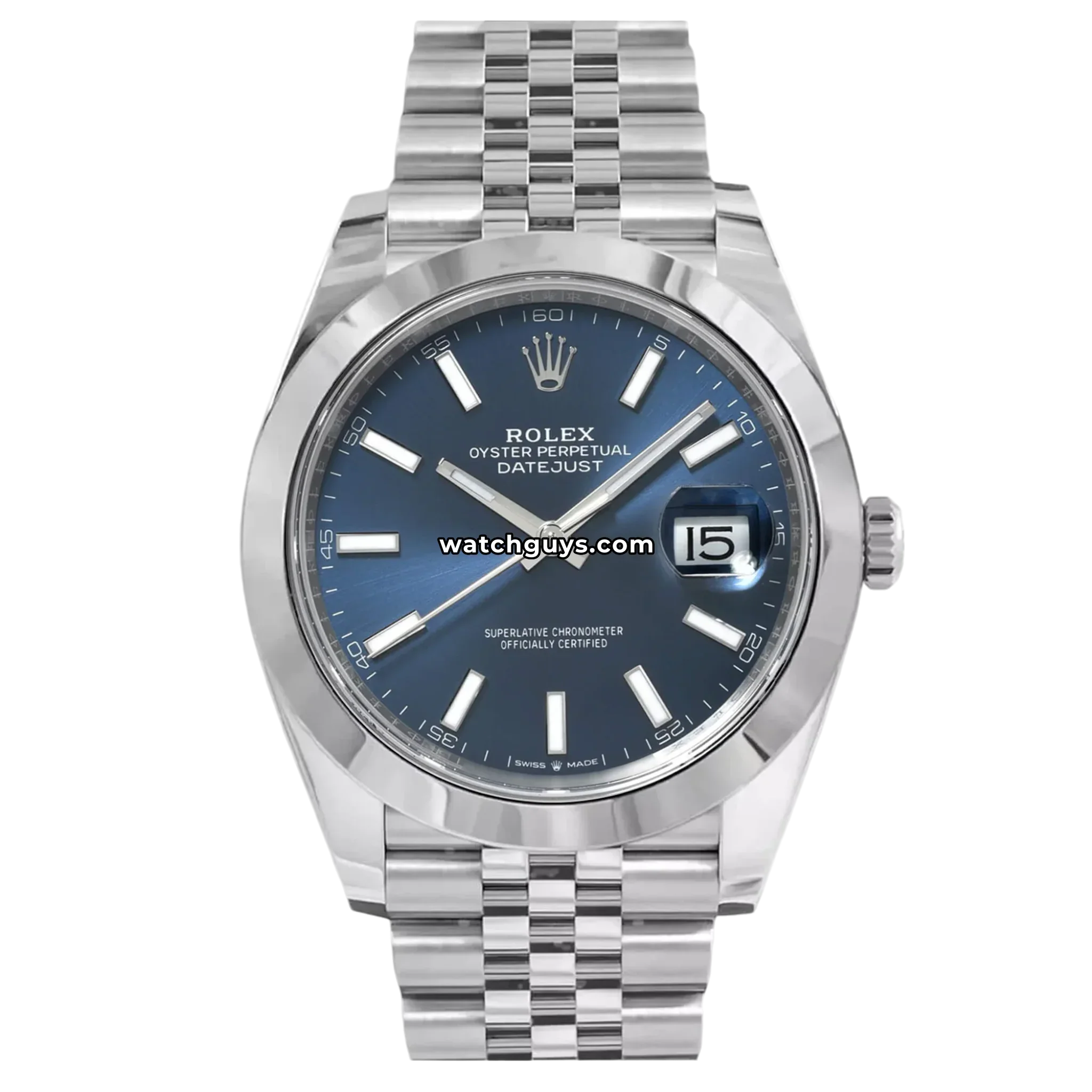 Rolex Datejust 126300 Blue Index Jubilee