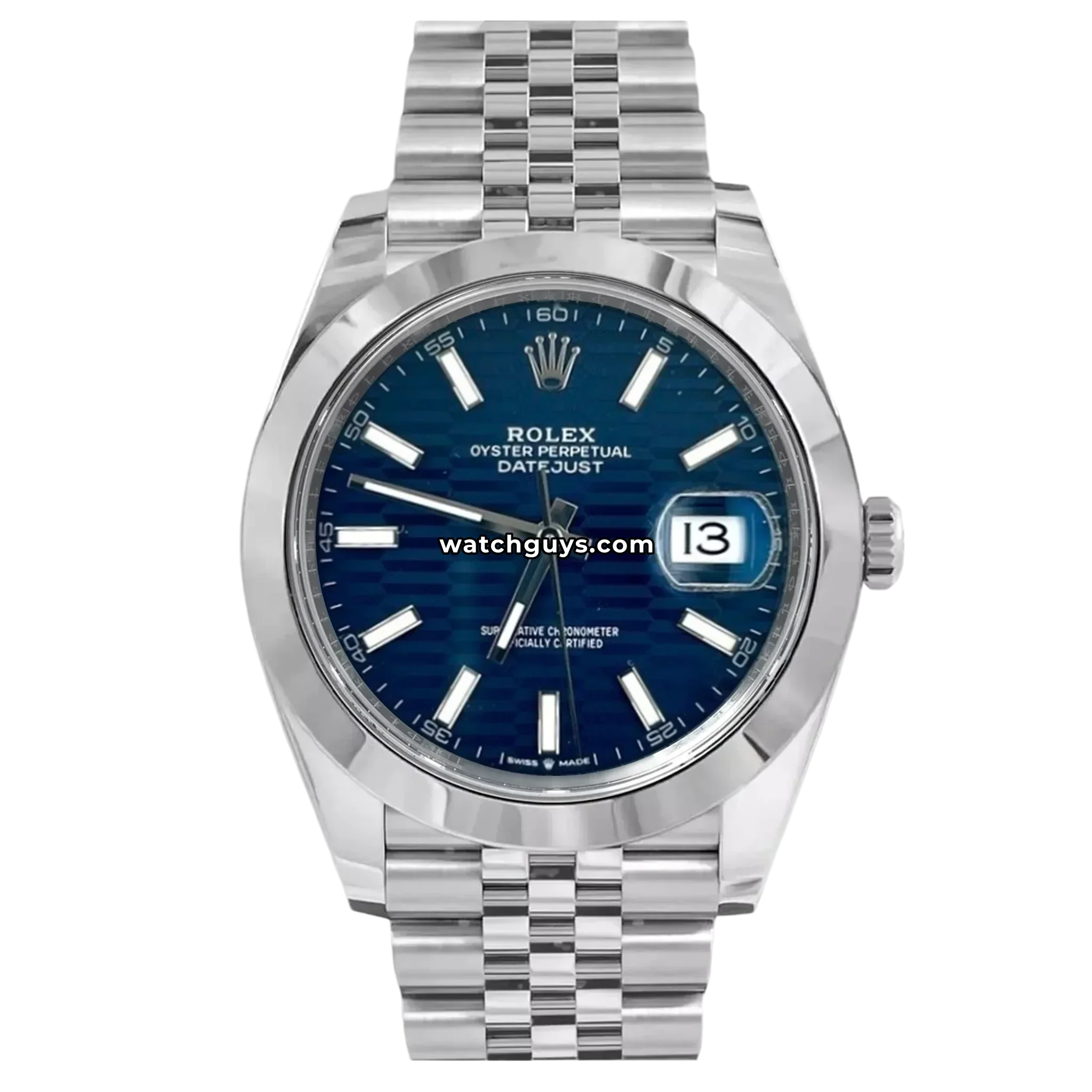 Rolex Datejust 126300 Blue Motif Jubilee