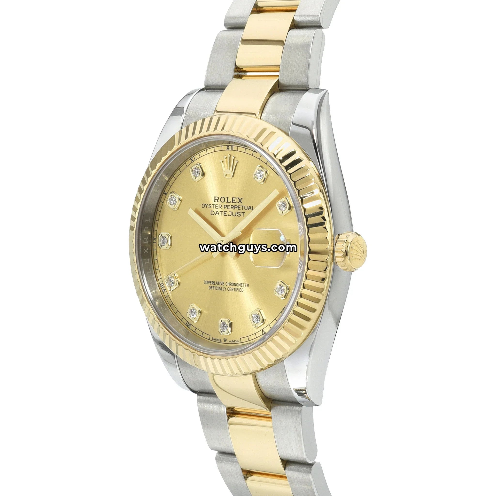 Rolex Datejust 126333 Champagne Diamond Oyster