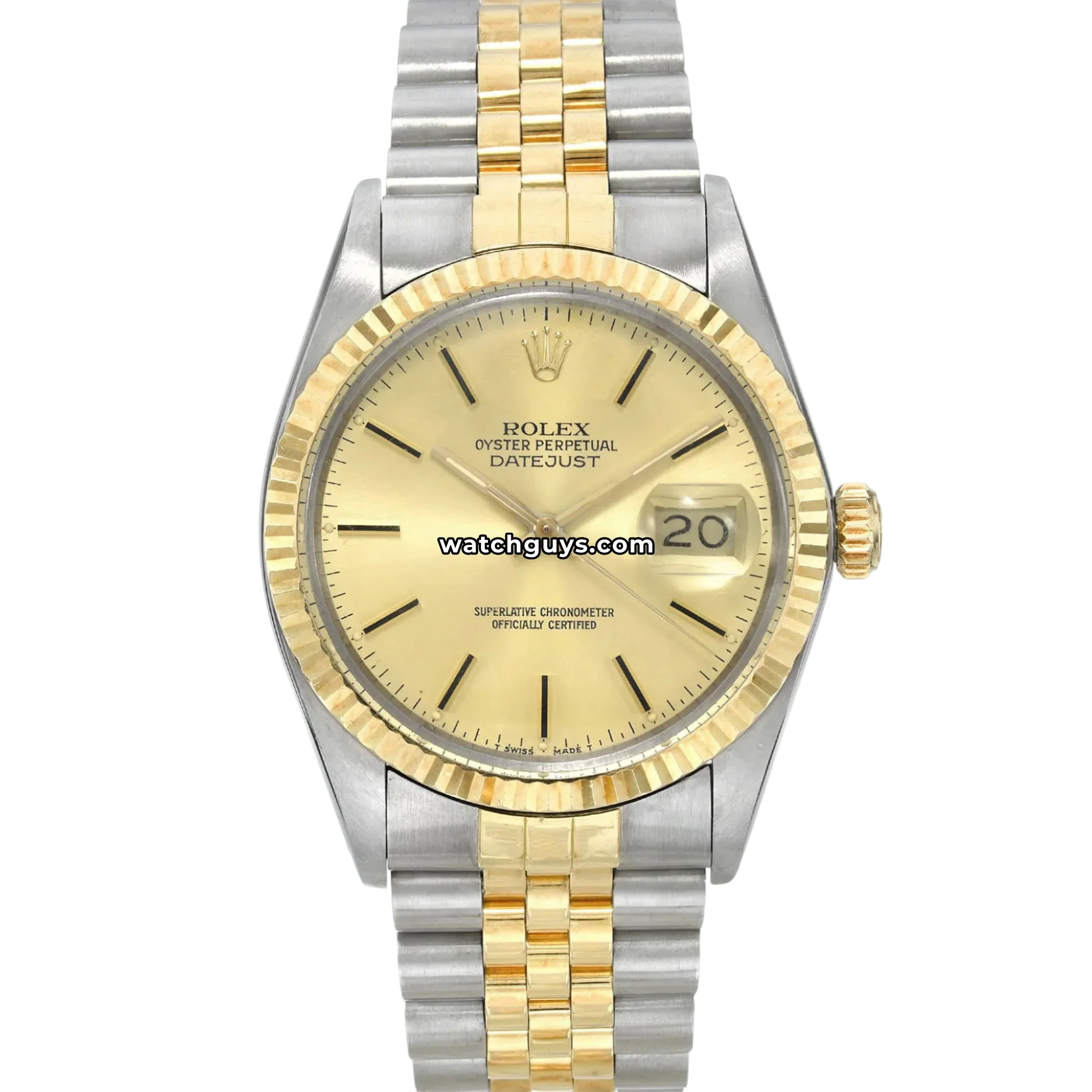 Rolex Datejust 16013 Two Tone Champagne