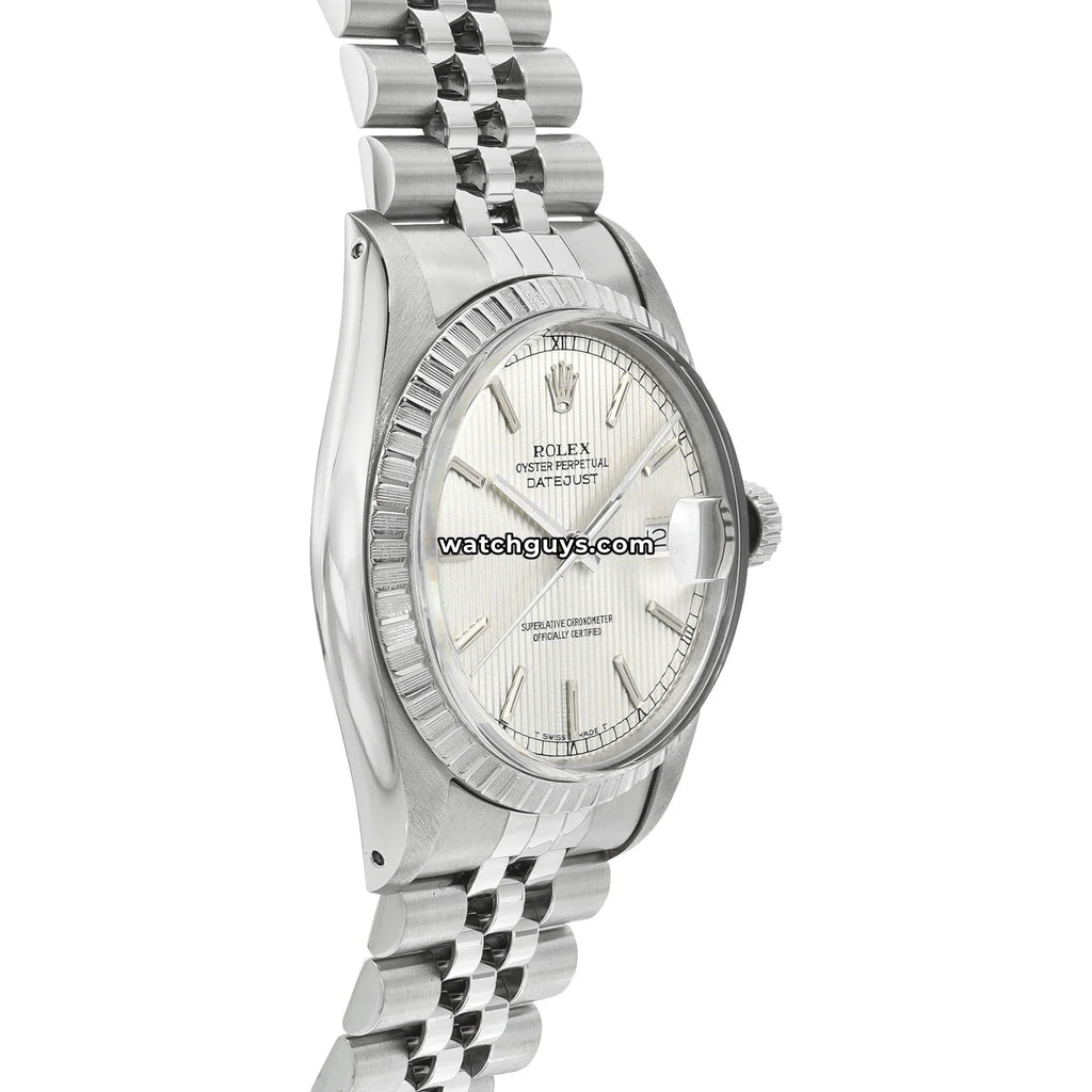 Rolex Datejust 16030 Silver Tapestry
