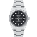 Rolex Datejust 16220 Black Diamond Dial