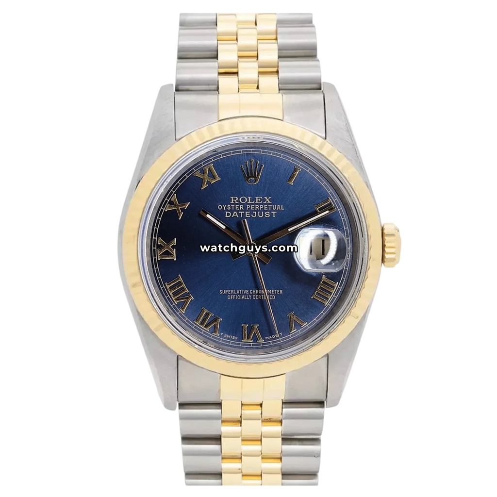 Rolex Datejust 16233 Blue Roman Jubilee