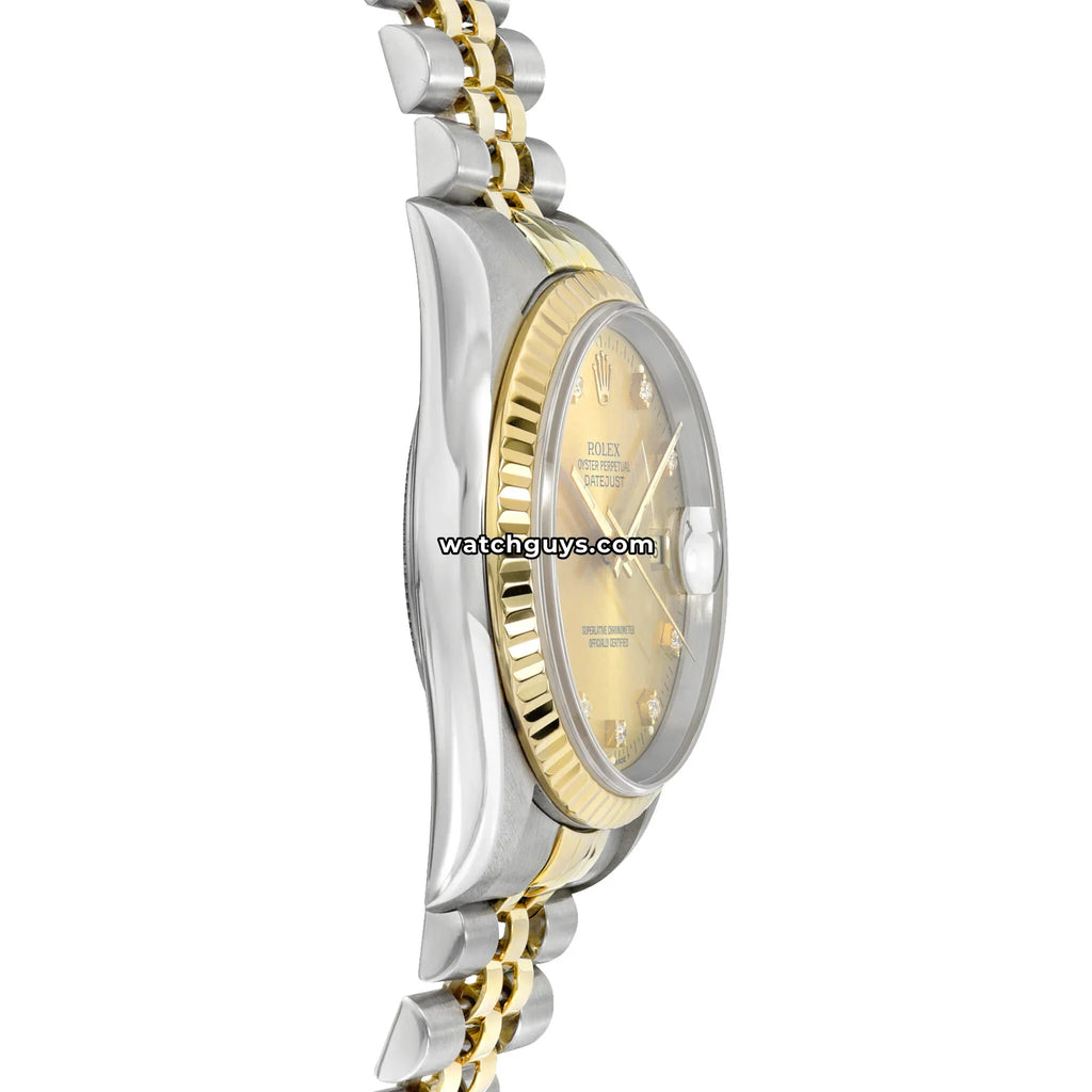 Rolex Datejust 16233 Champagne Diamond