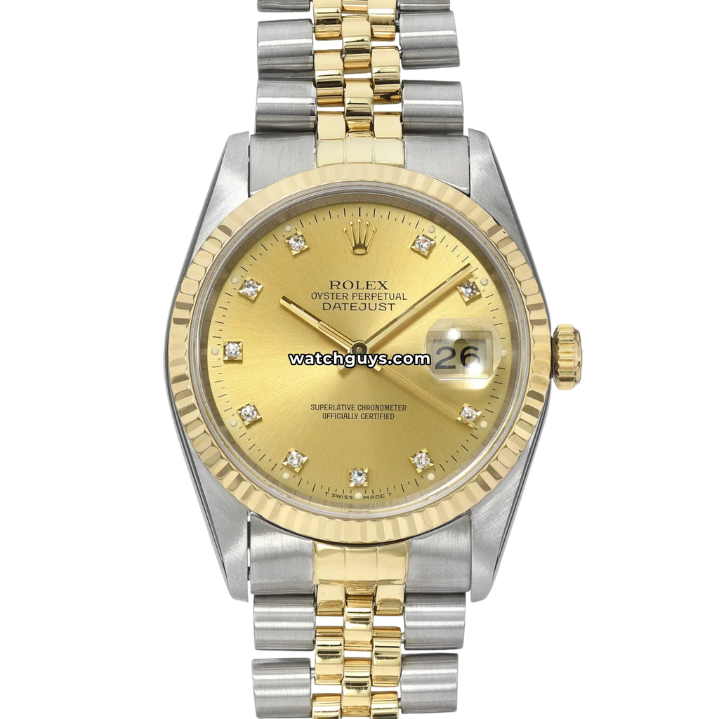 Rolex Datejust 16233 Champagne Diamond