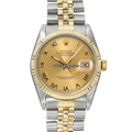 Rolex Datejust 16233 Champagne Roman