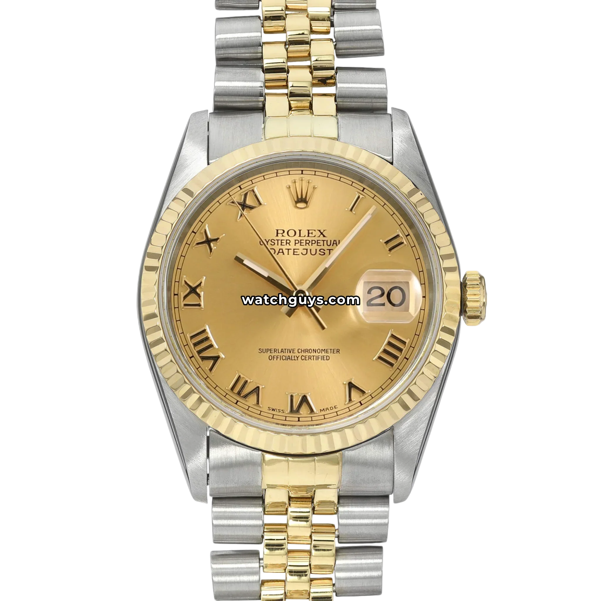 Rolex Datejust 16233 Champagne Roman