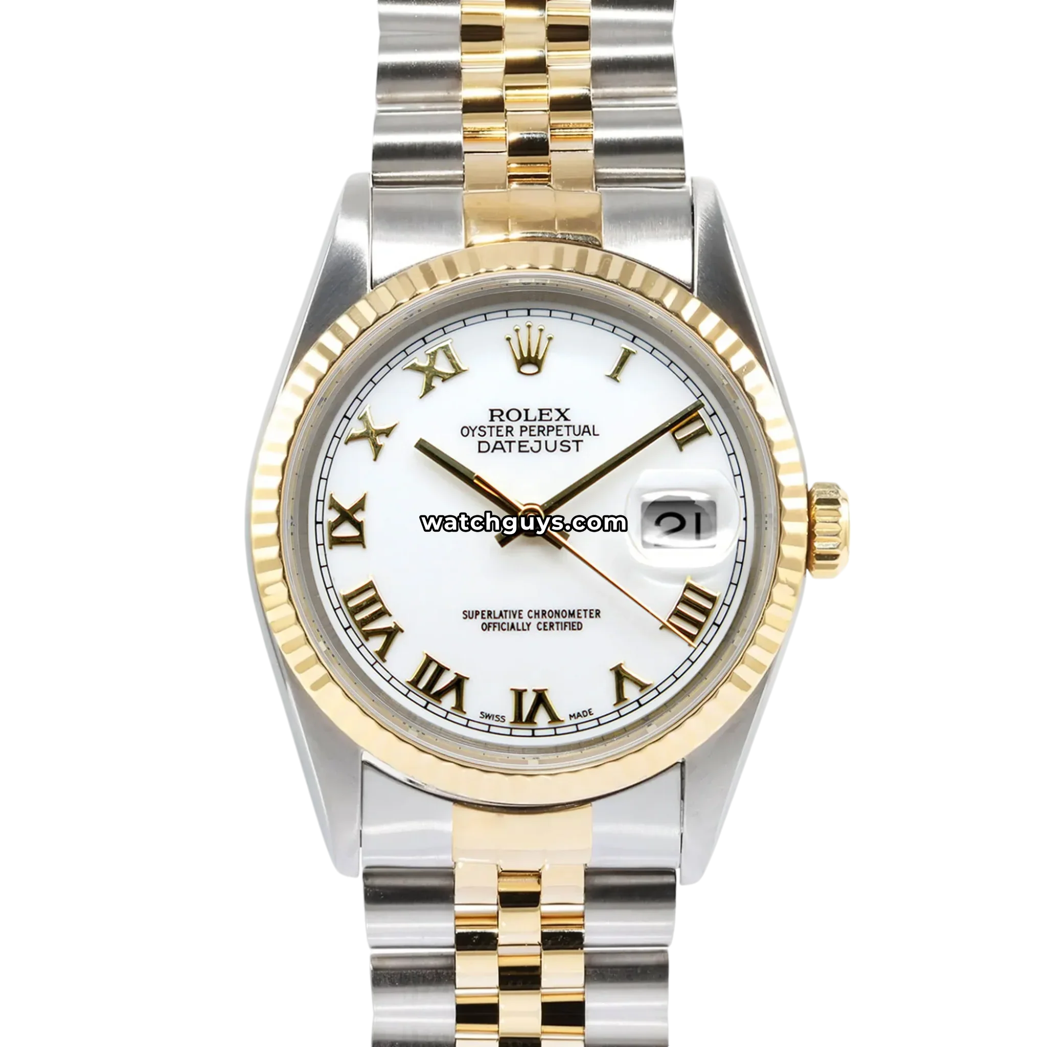 Rolex Datejust 16233 White Roman Jubilee