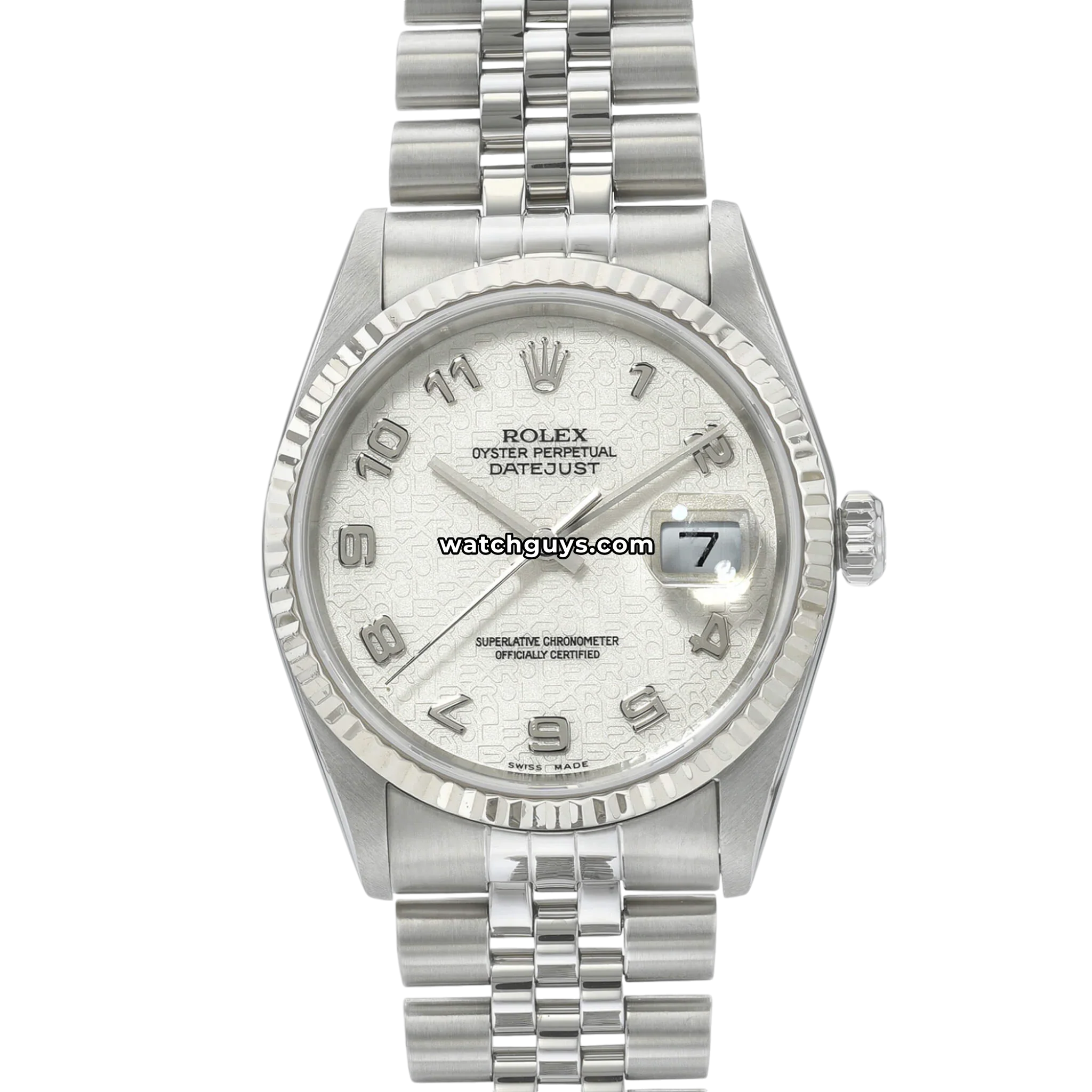 Rolex Datejust 16234 Ivory Jubilee Arabic