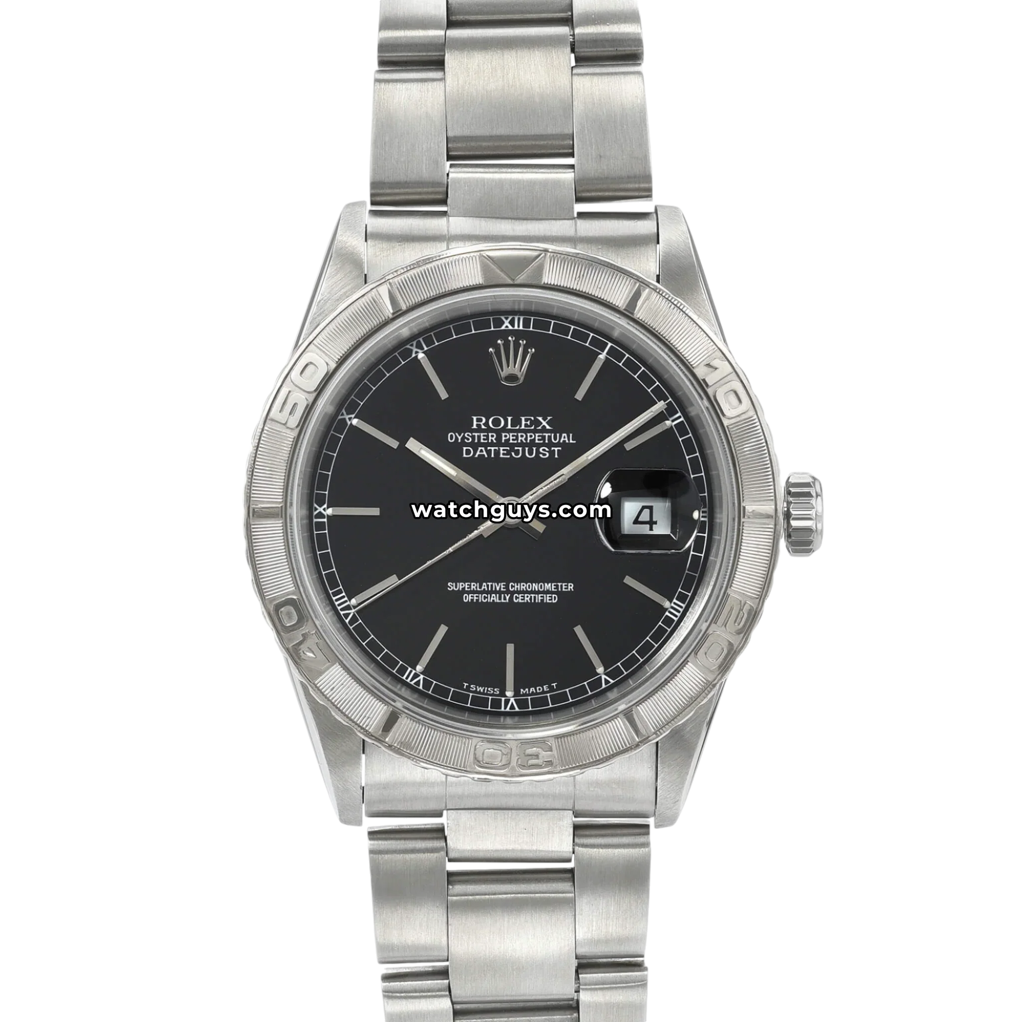 Rolex Datejust 16264 Black Turn-O-Graph