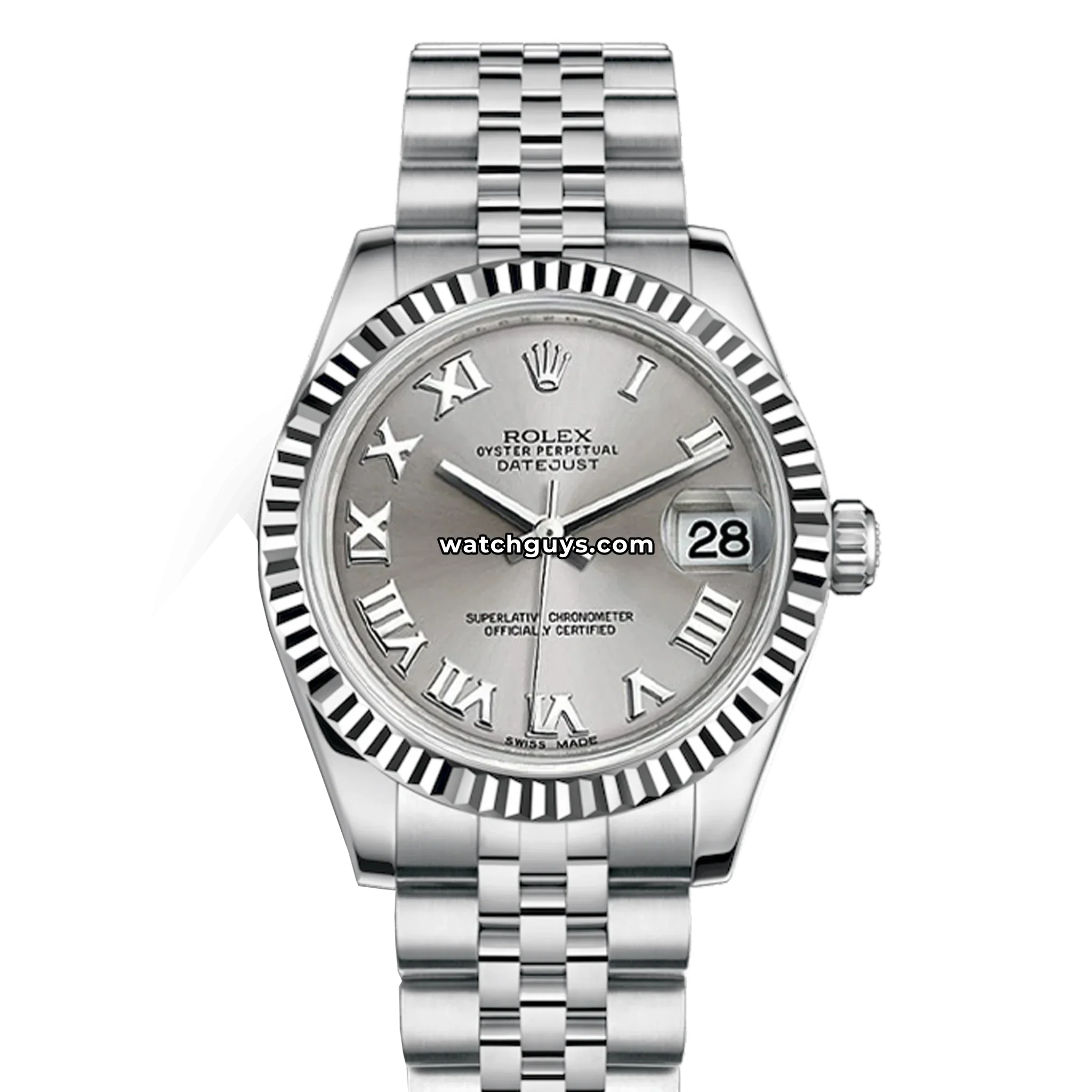 Rolex Datejust 178274 Silver Roman Jubilee