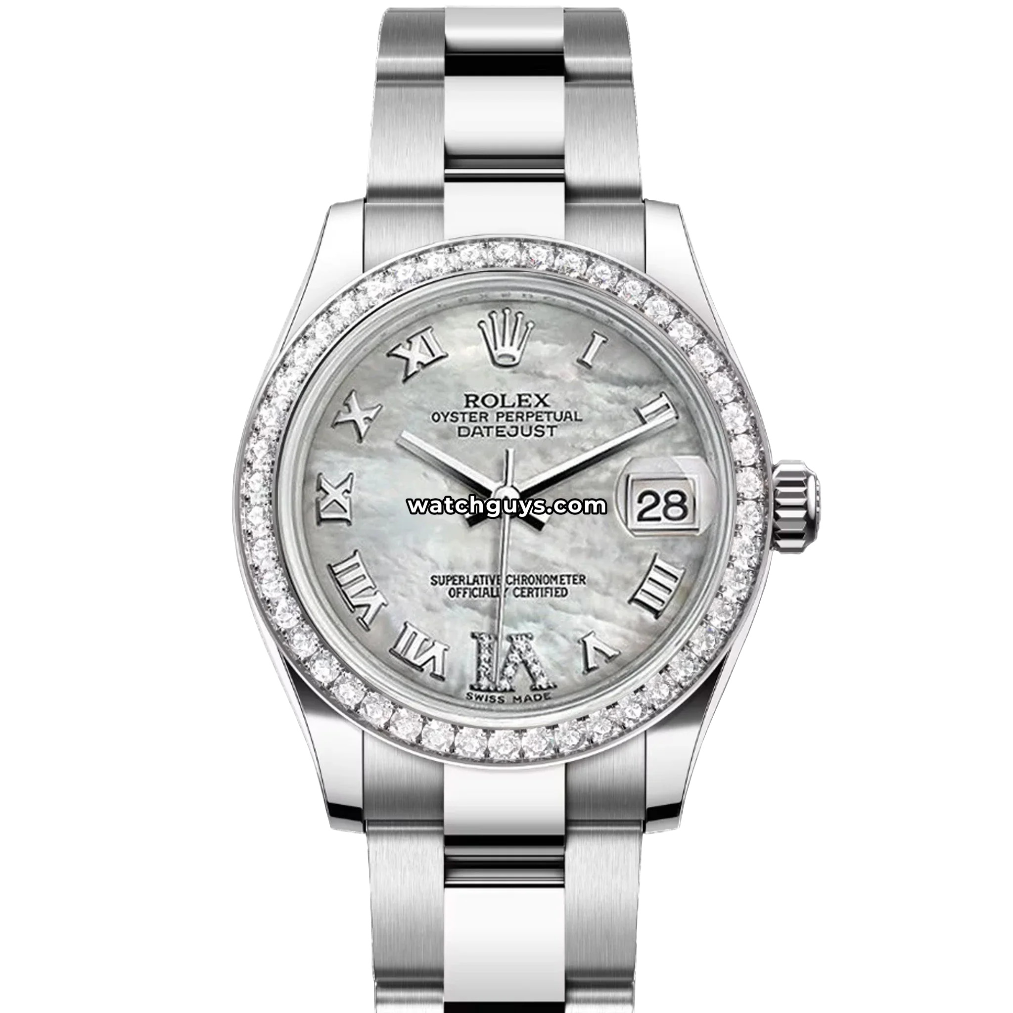 Rolex Datejust 178384 Mother of Pearl Roman Oyster
