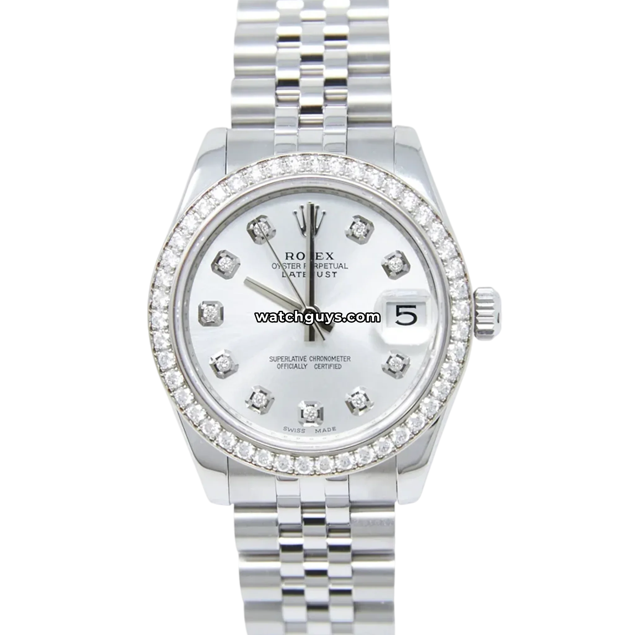Rolex Datejust 178384 Silver Diamond Jubilee
