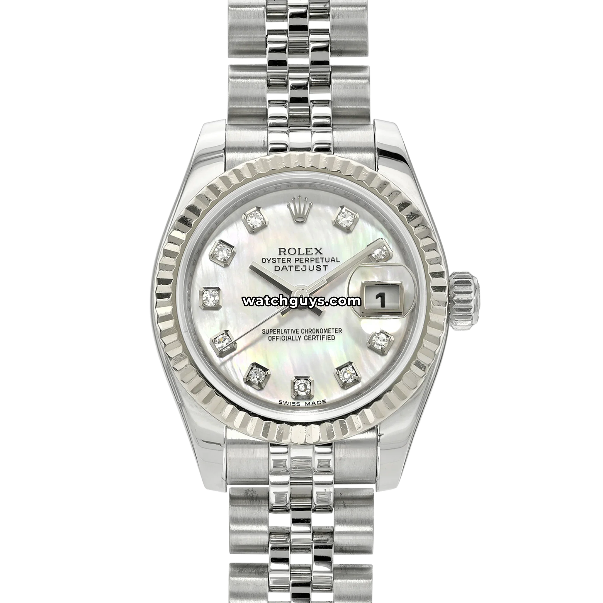 Rolex Datejust 179174 Pink Mother of Pearl Diamond