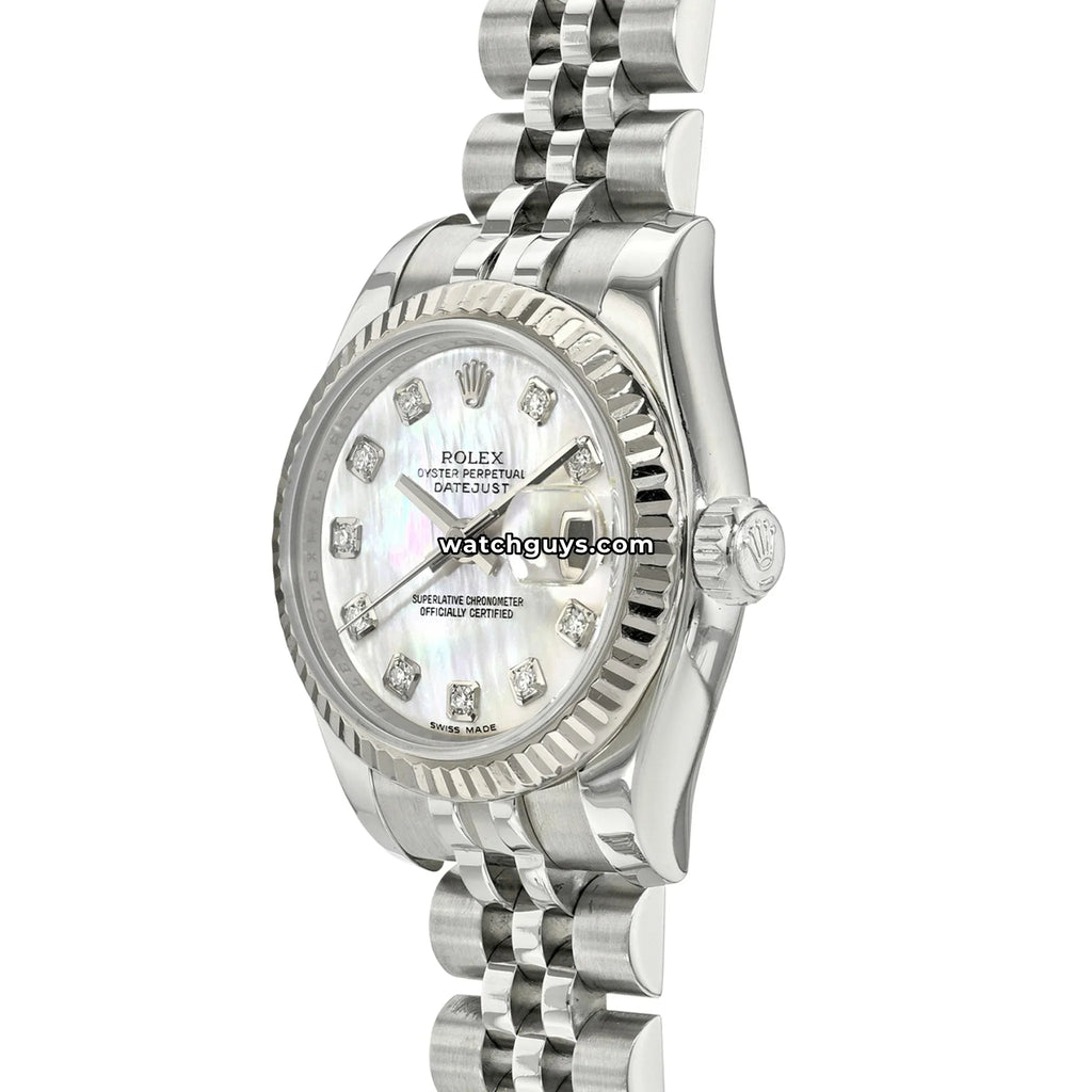 Rolex Datejust 179174 Pink Mother of Pearl Diamond