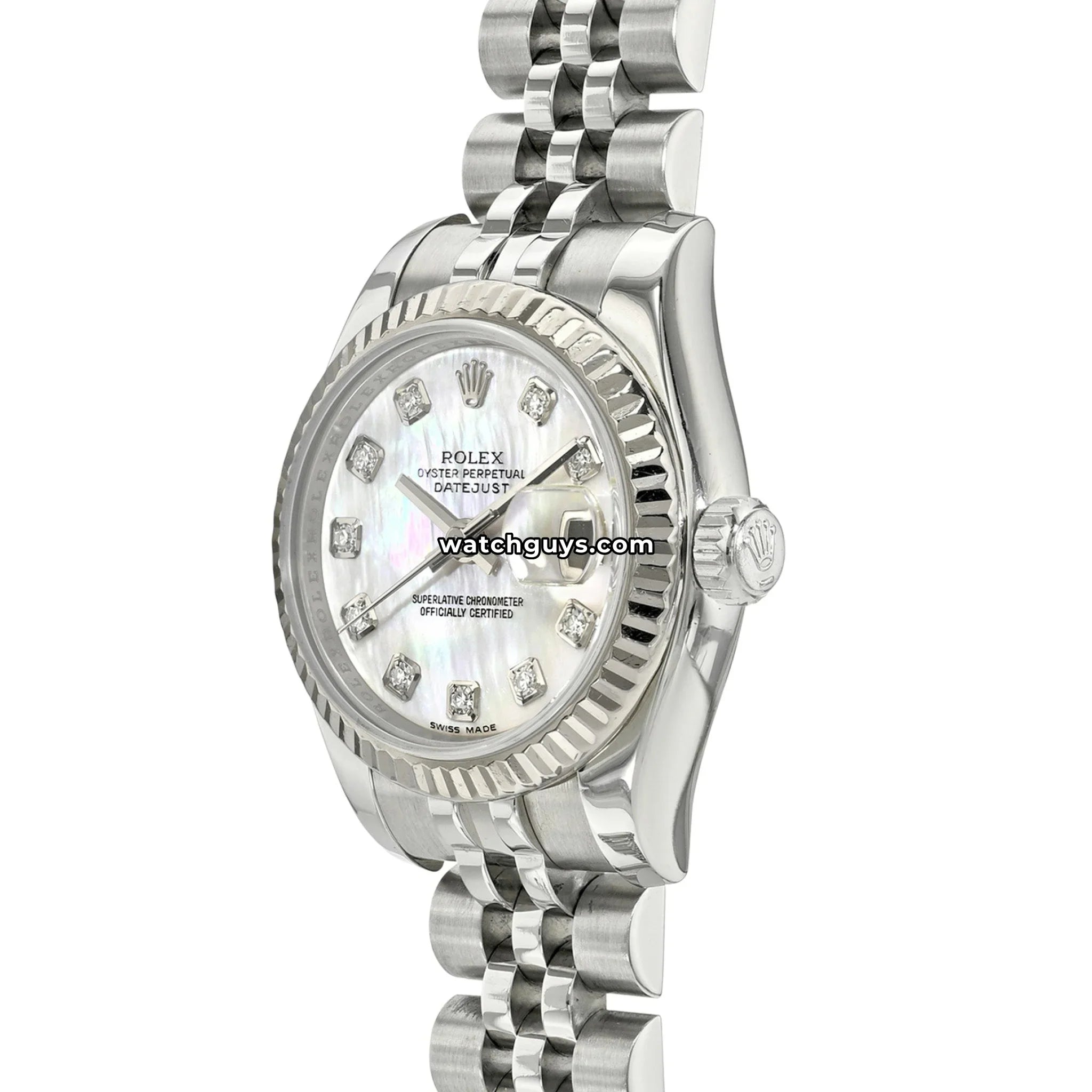 Rolex Datejust 179174 Pink Mother of Pearl Diamond