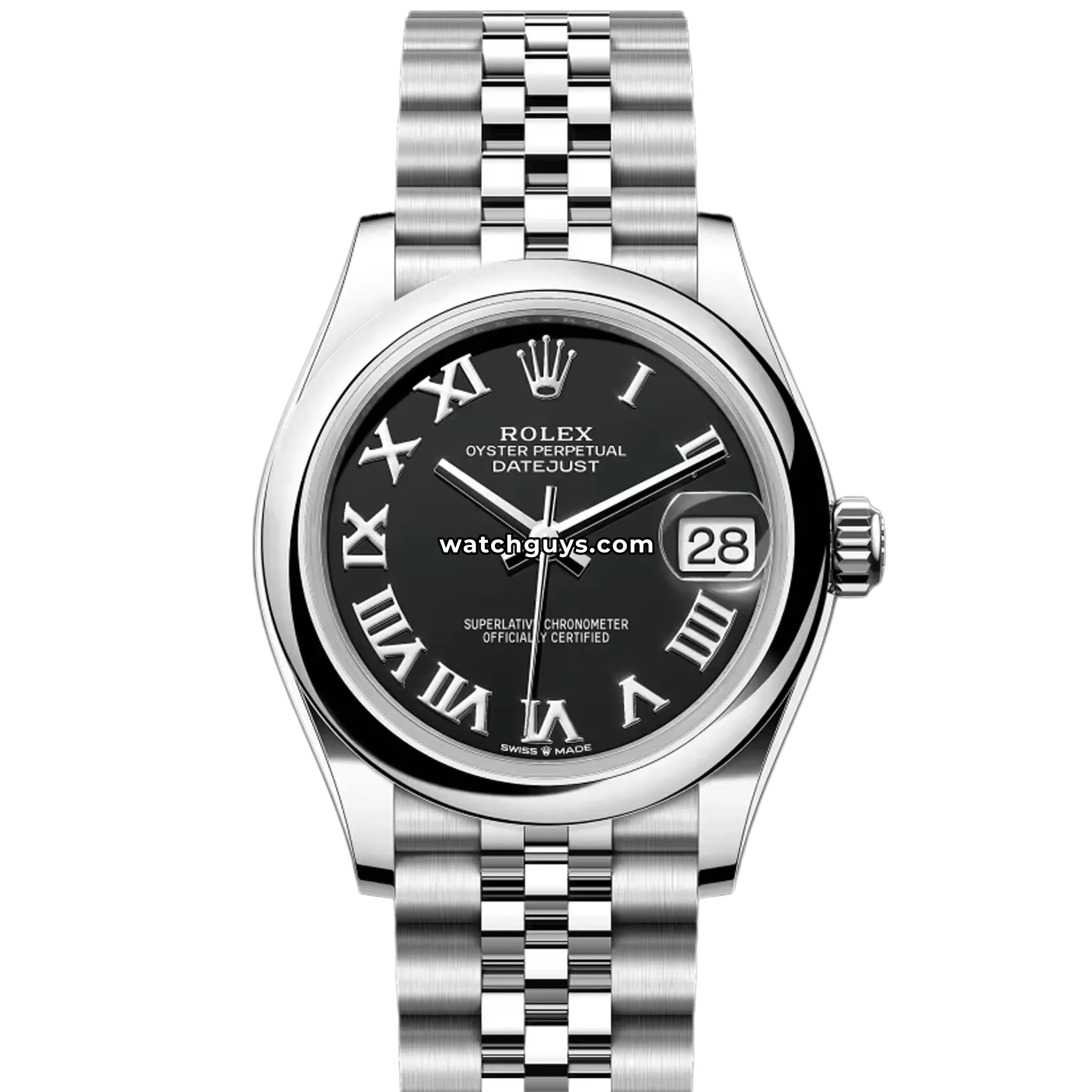 Rolex Datejust 278240 Black Roman Jubilee