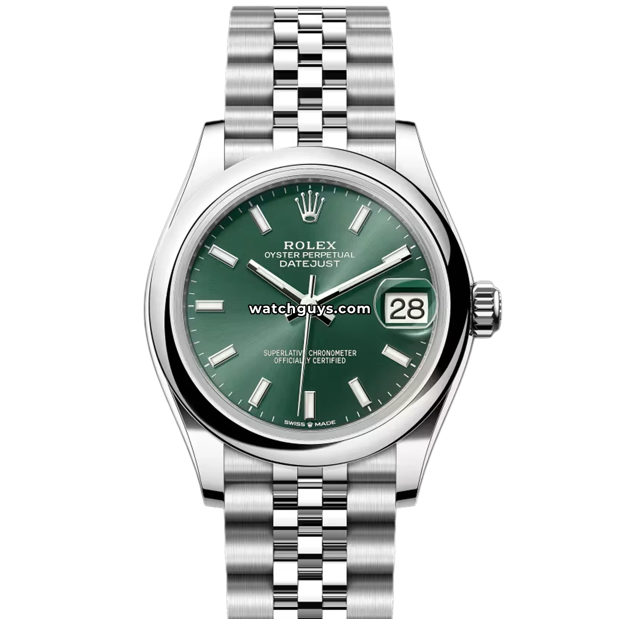 Rolex Datejust 278240 Green Index Jubilee