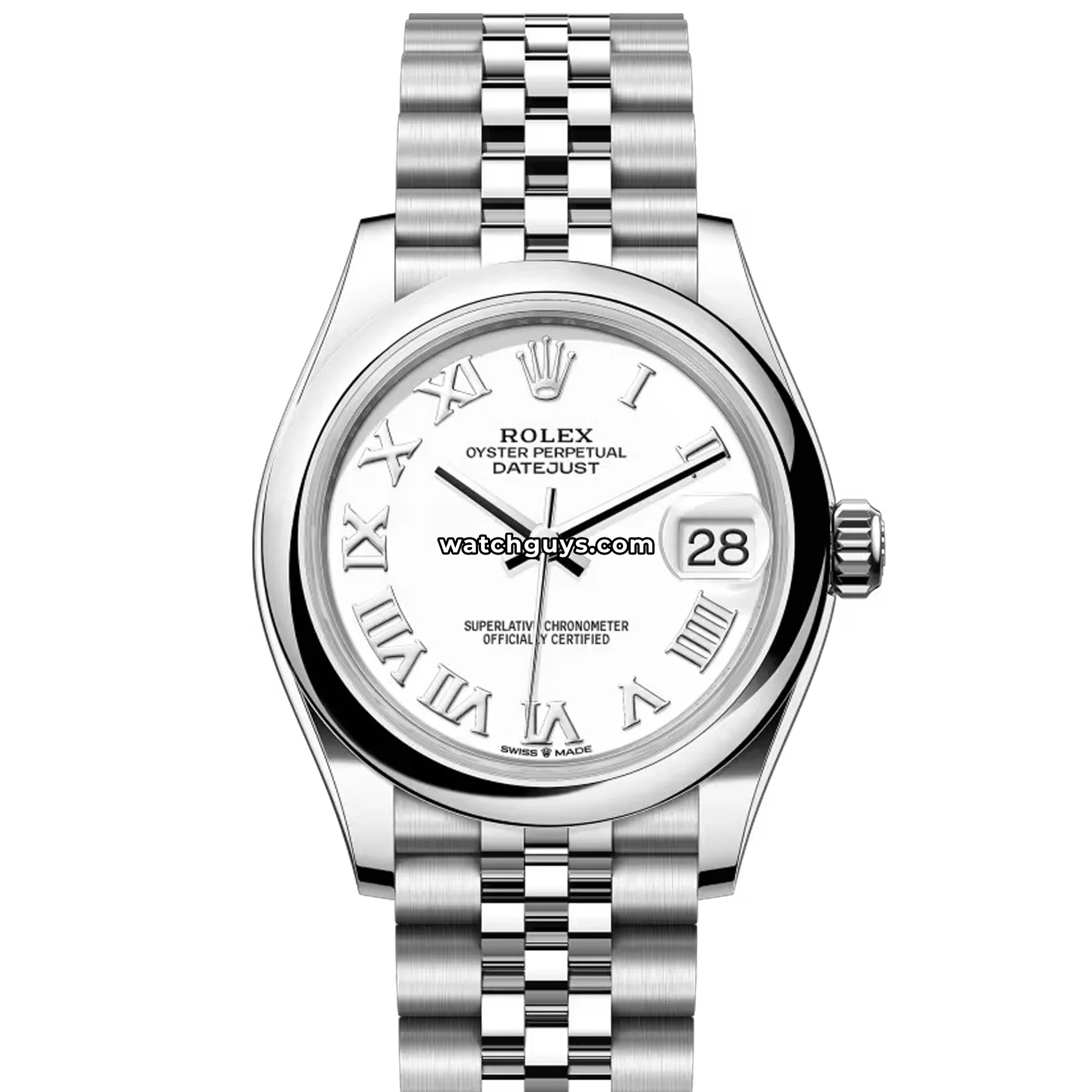 Rolex Datejust 278240 White Roman Jubilee