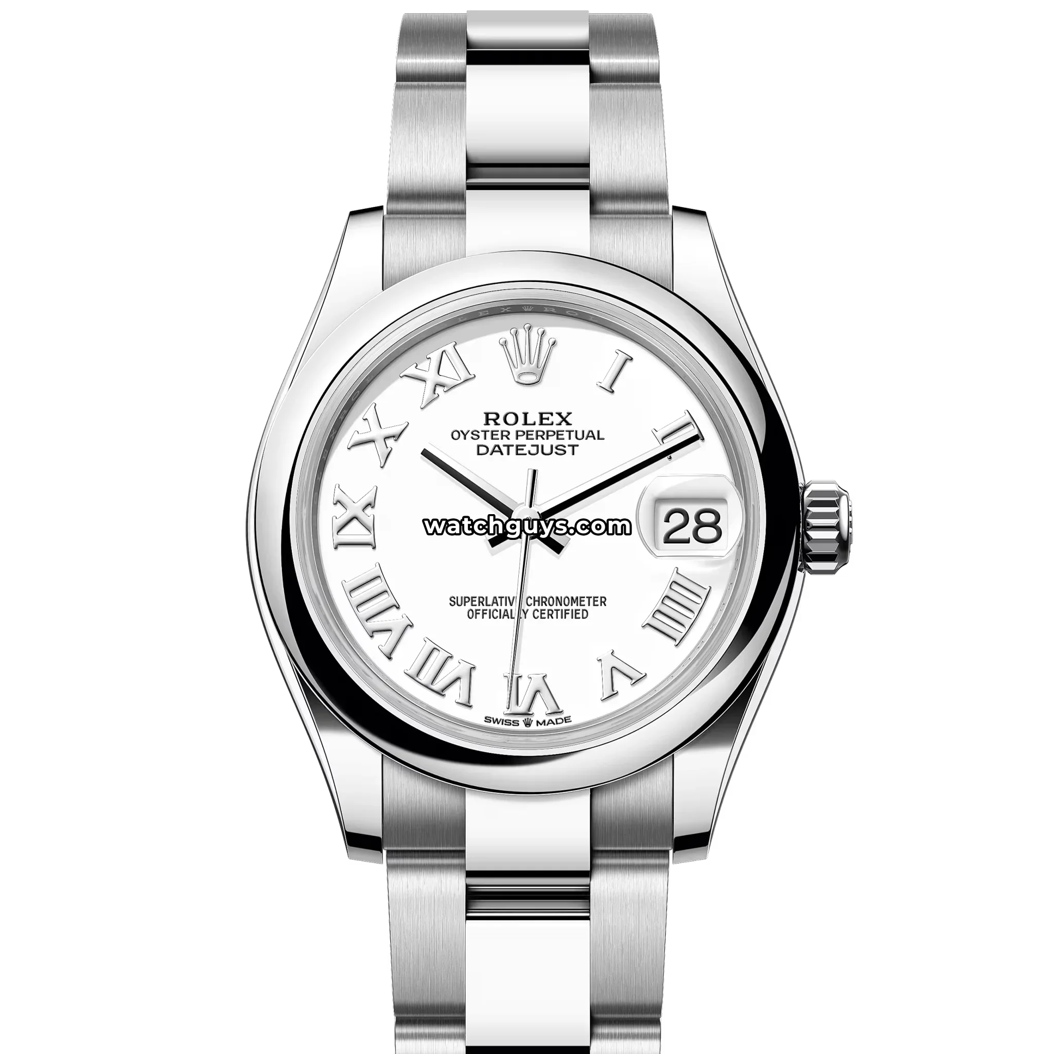 Rolex Datejust 278240 White Roman Oyster
