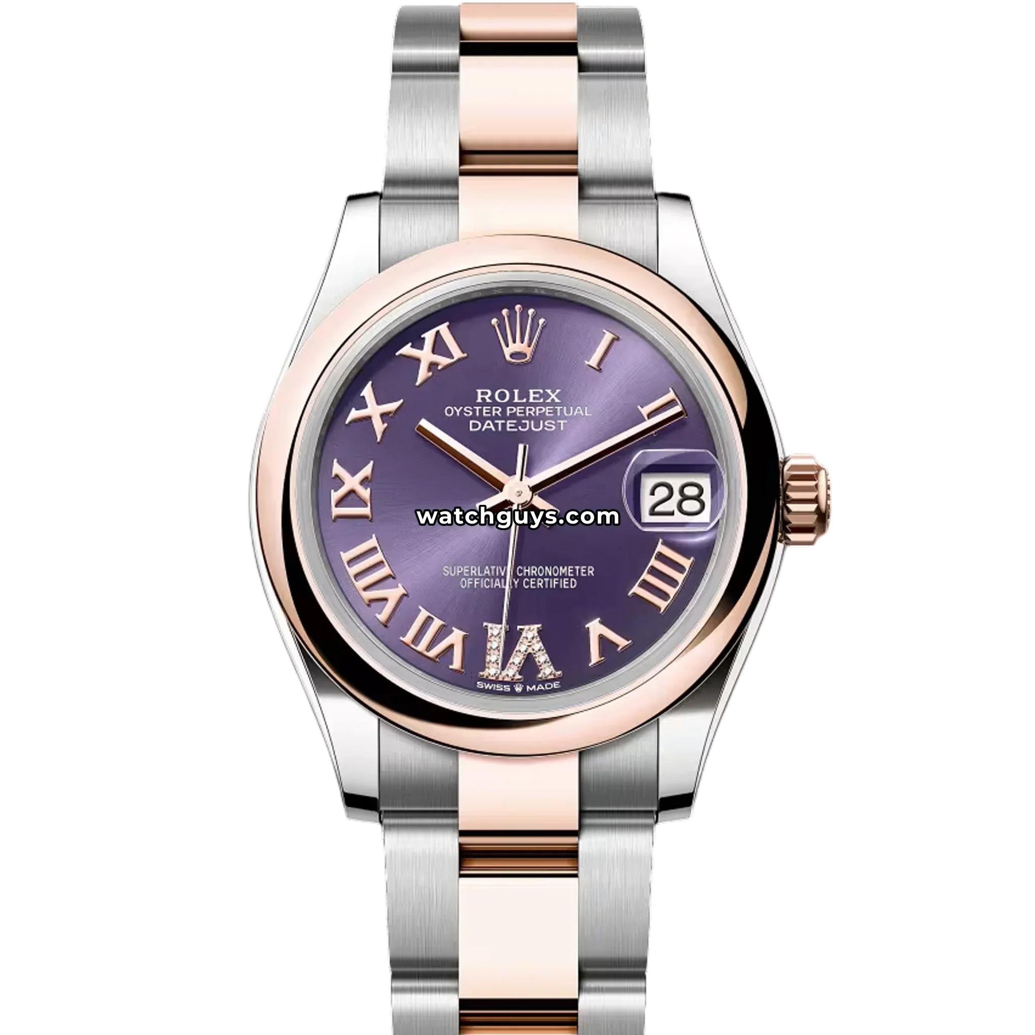 Rolex Datejust 278241 Aubergine Roman Oyster