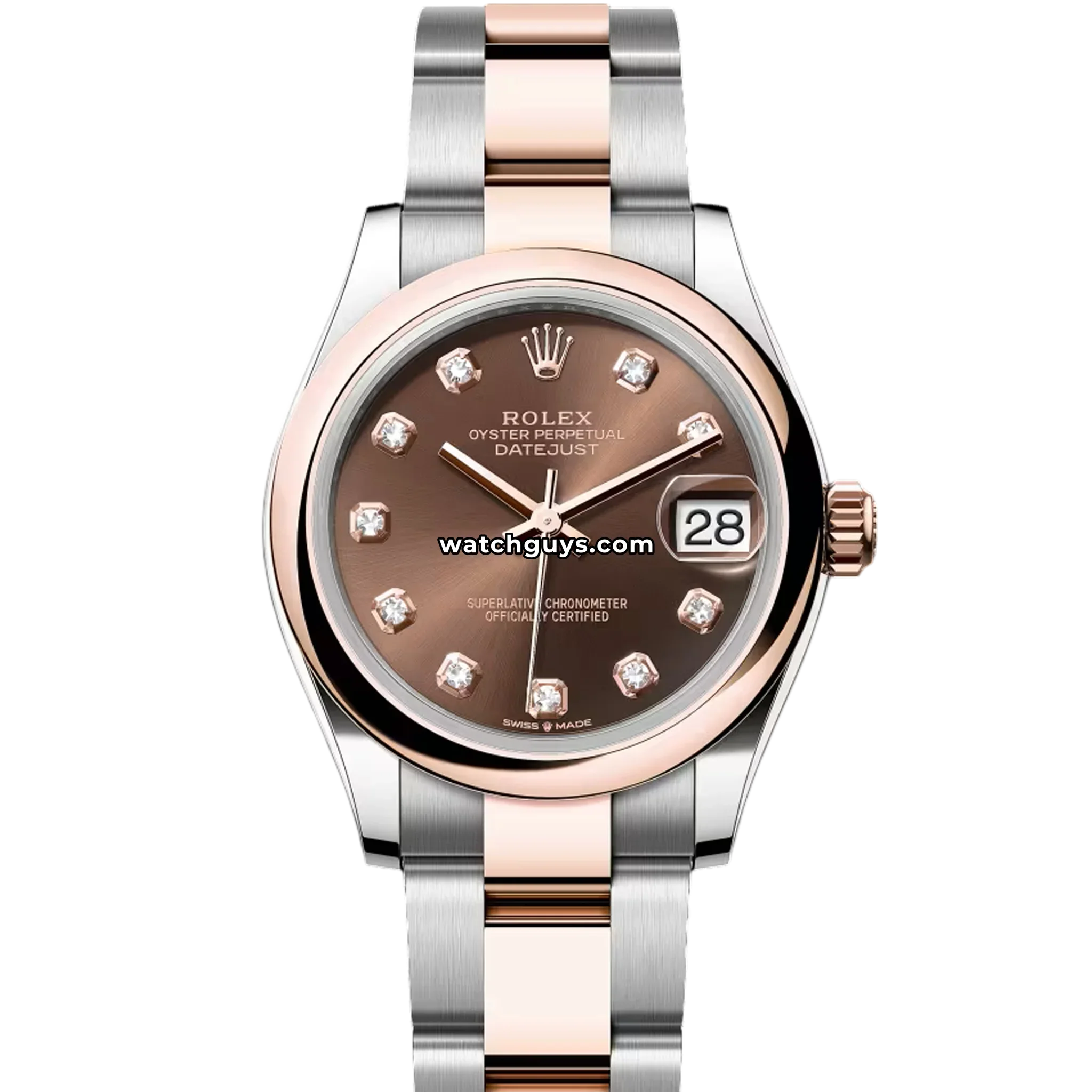 Rolex Datejust 278241 Chocolate Diamond Oyster