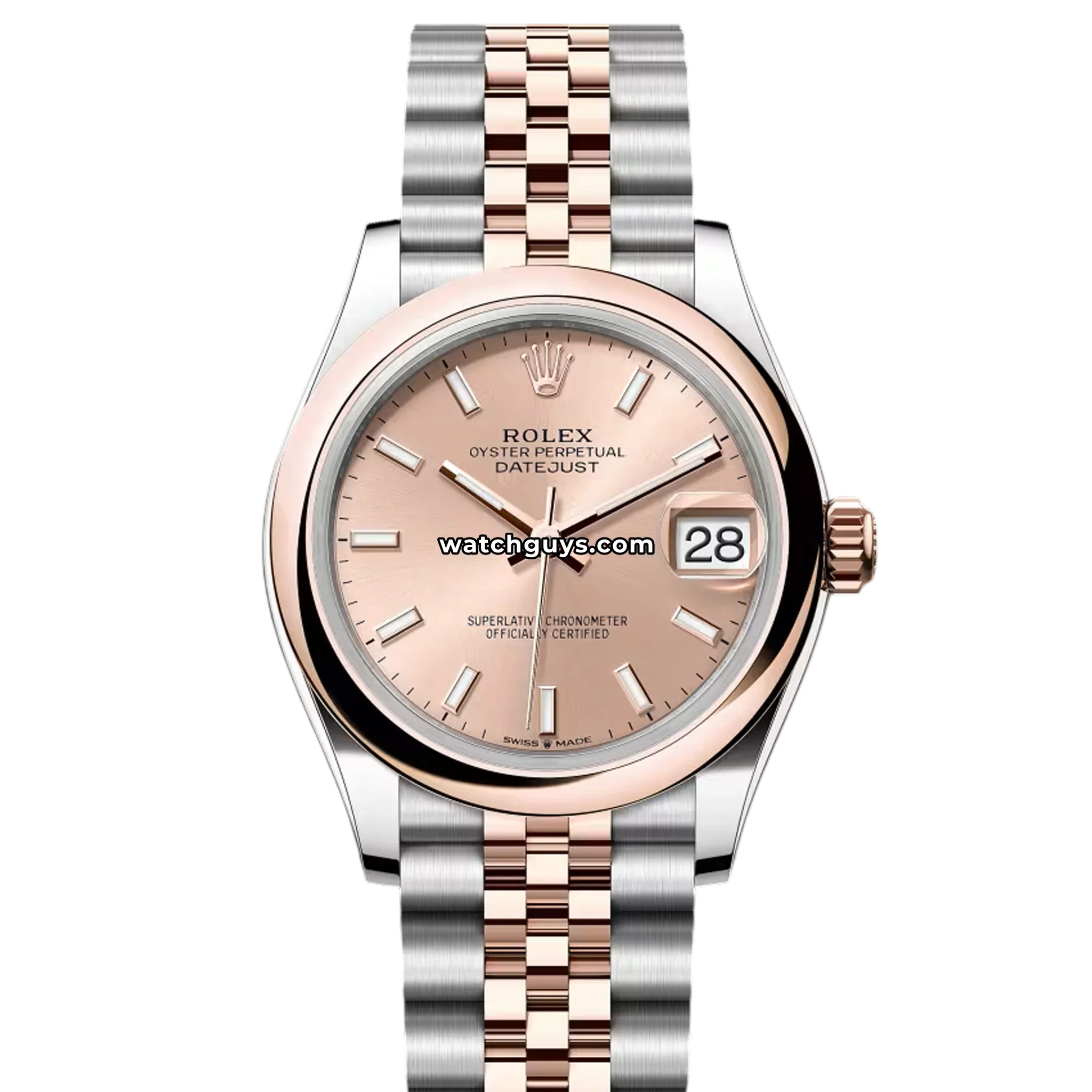 Rolex Datejust 278241 Pink Index Jubilee