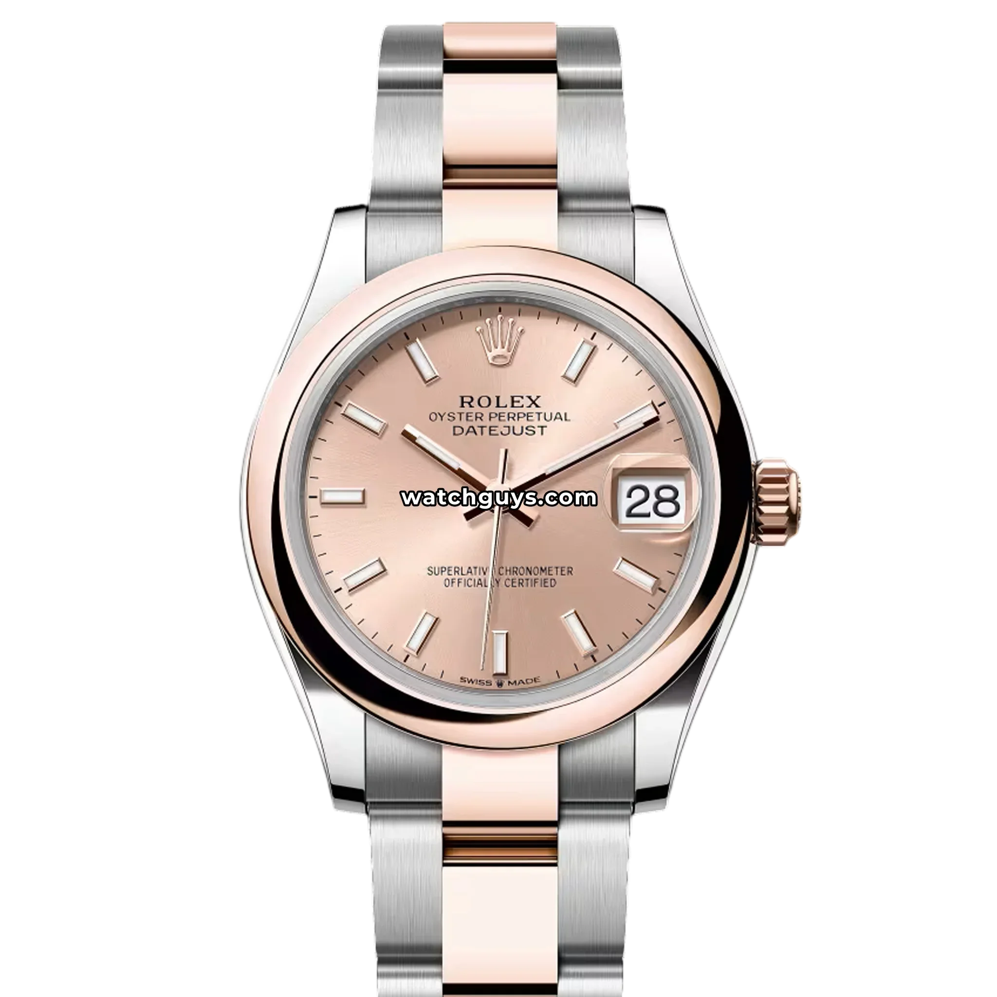 Rolex Datejust 278241 Pink Index Oyster