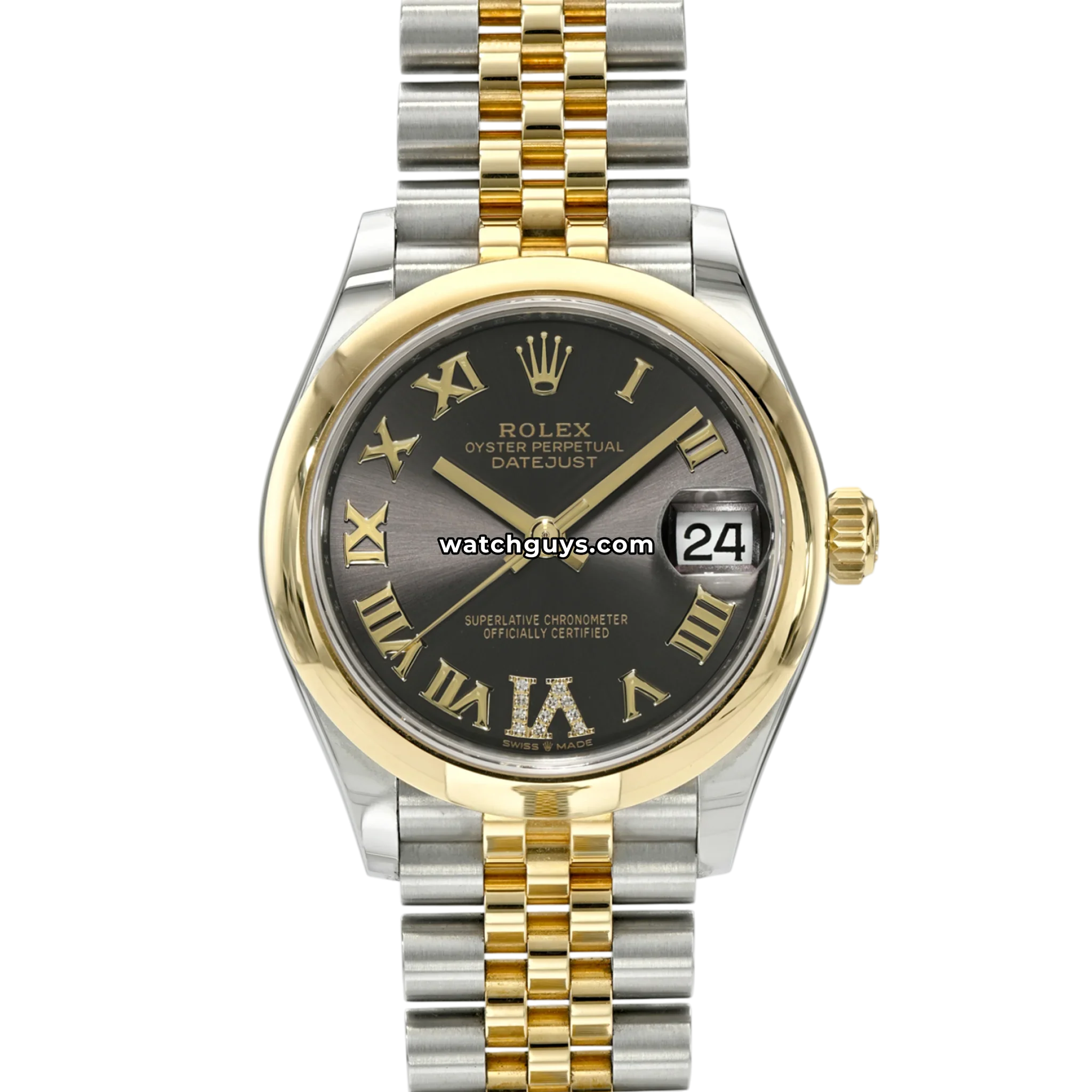 Rolex Datejust 278243 Gray Roman Jubilee