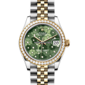Rolex Datejust 278383RBR Green Floral Motif Diamond