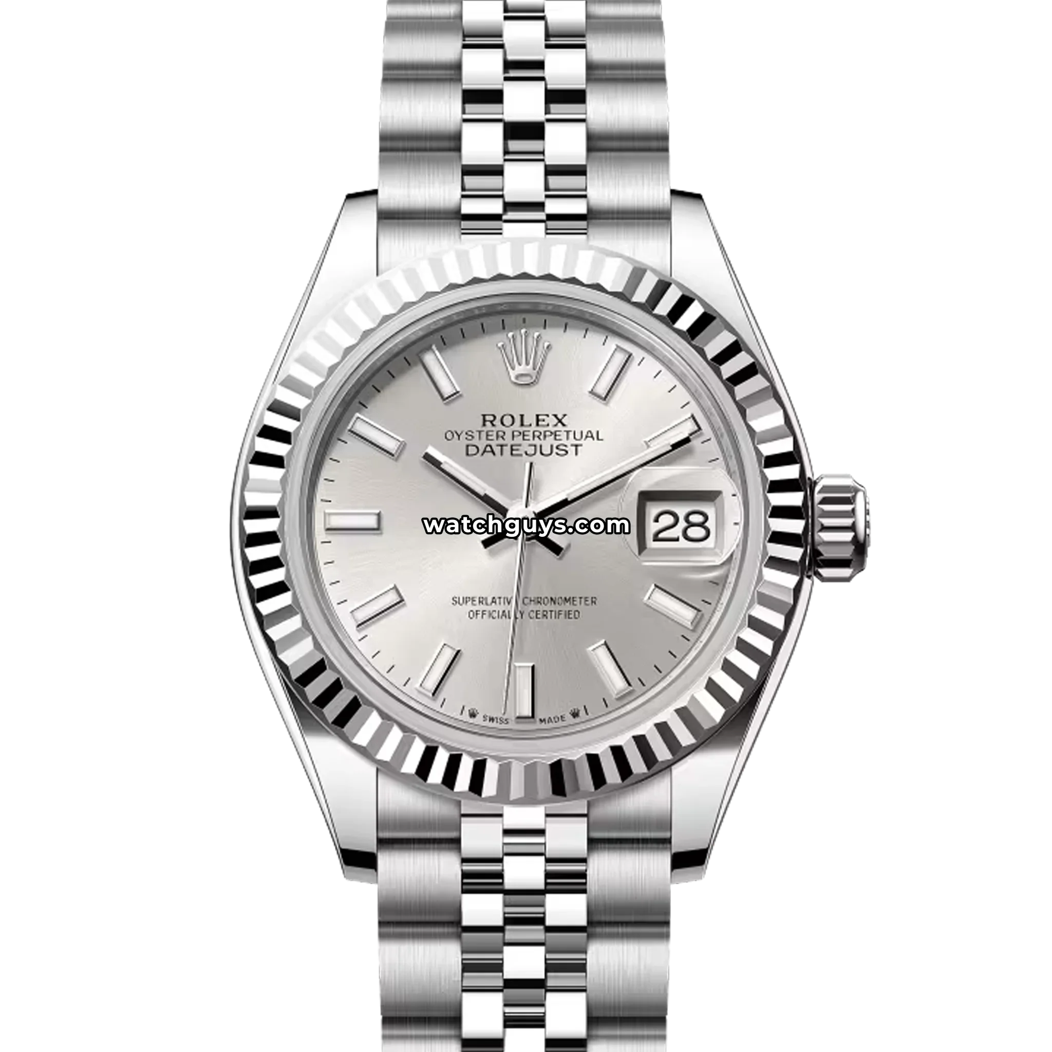 Rolex Datejust 279174 Silver Index Jubilee
