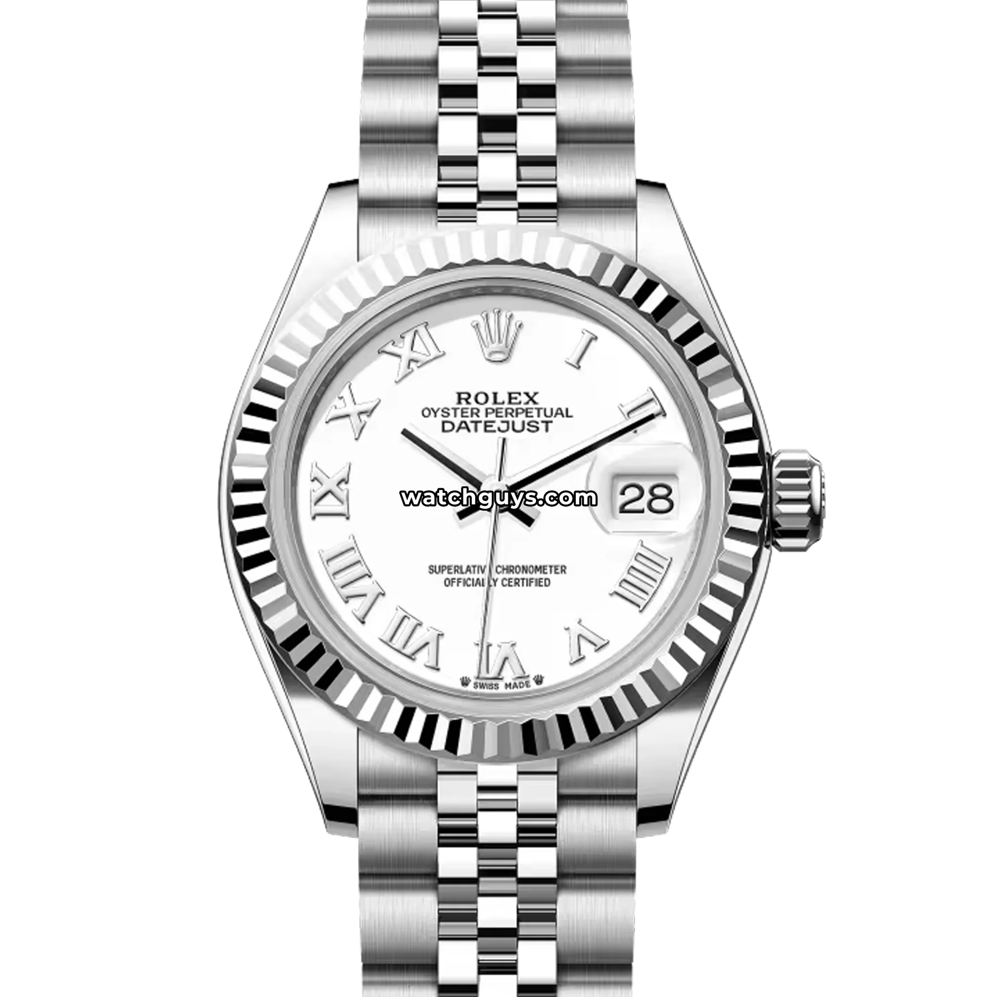 Rolex Datejust 279174 White Roman Jubilee