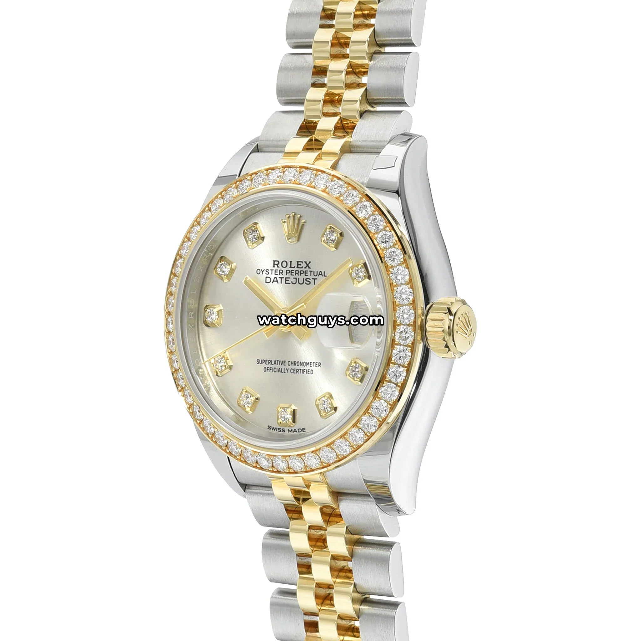 Rolex Datejust 279383RBR Silver Diamond