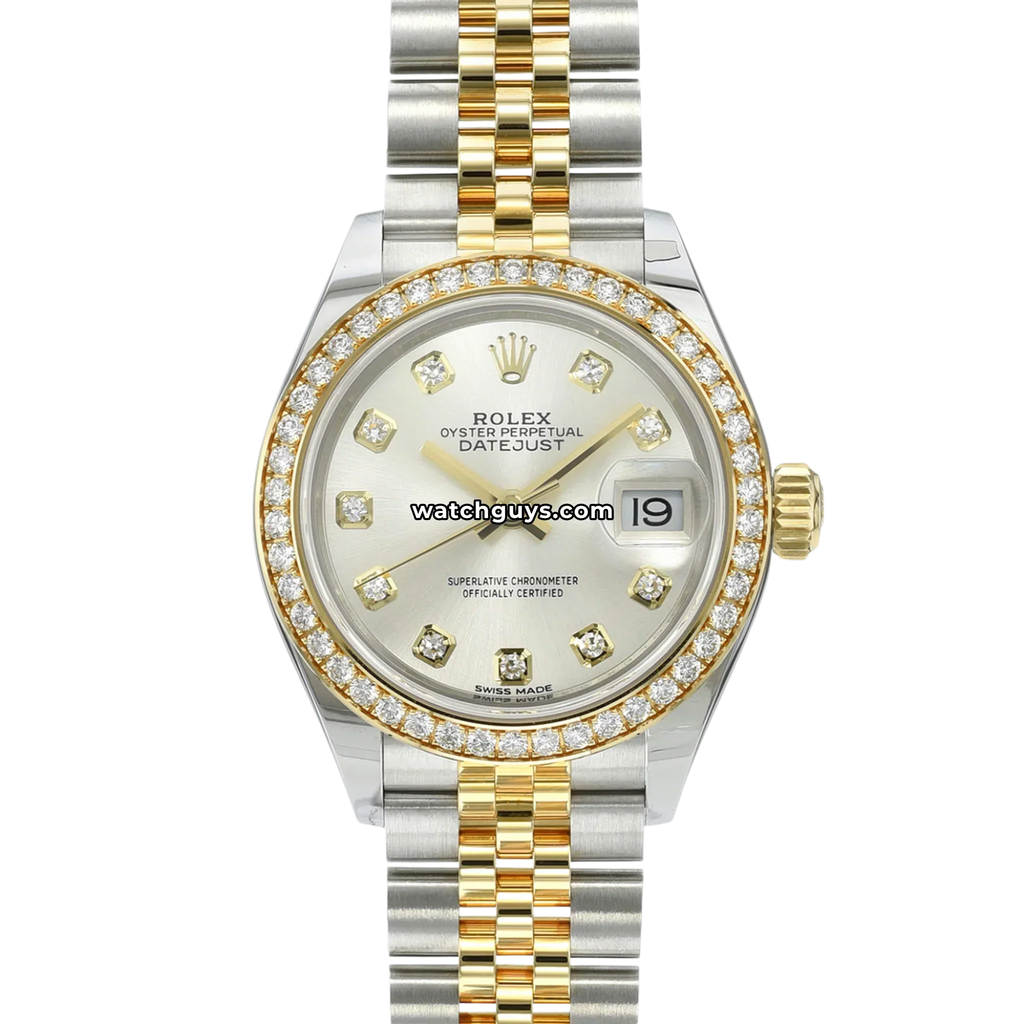 Rolex Datejust 279383RBR Silver Diamond