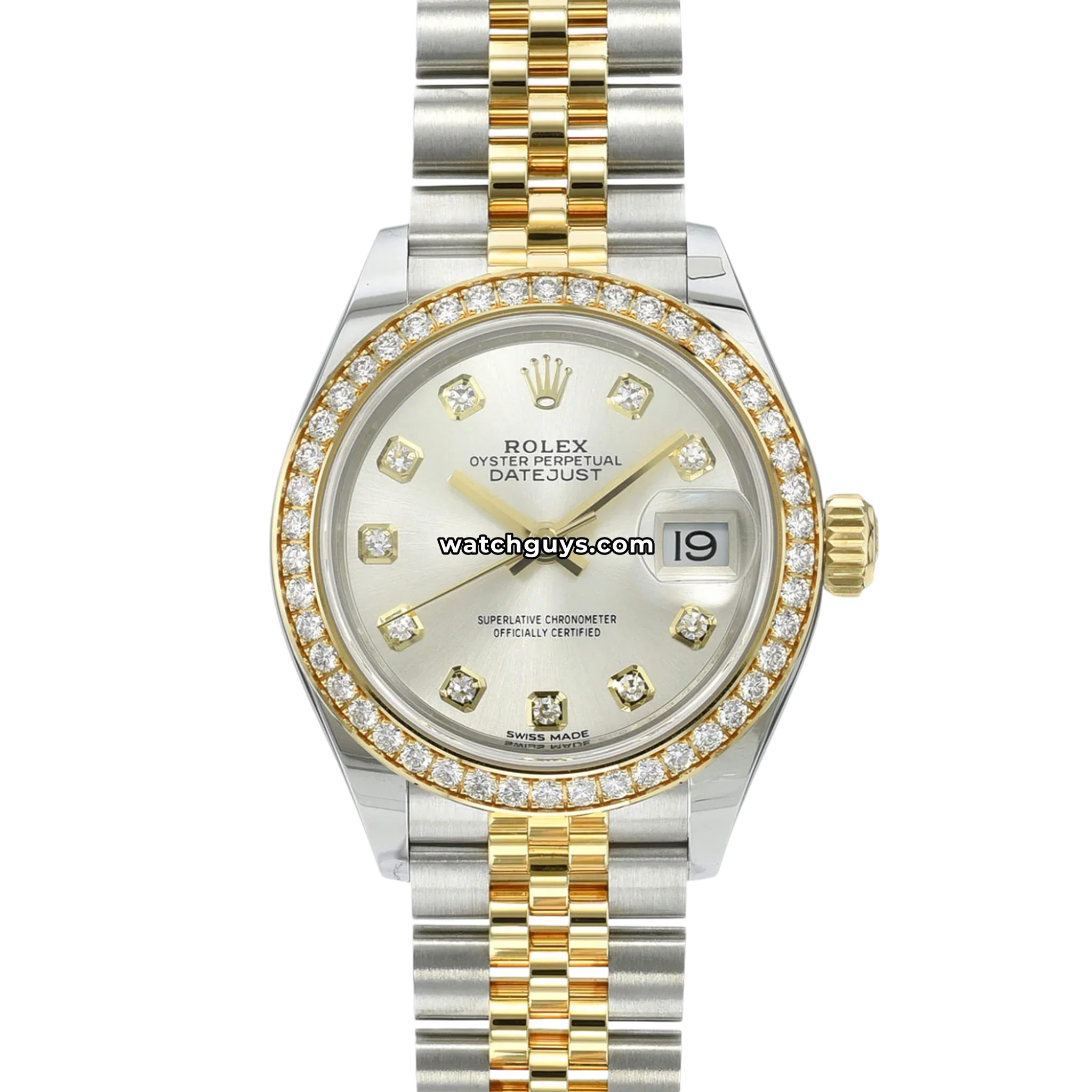 Rolex Datejust 279383RBR Silver Diamond