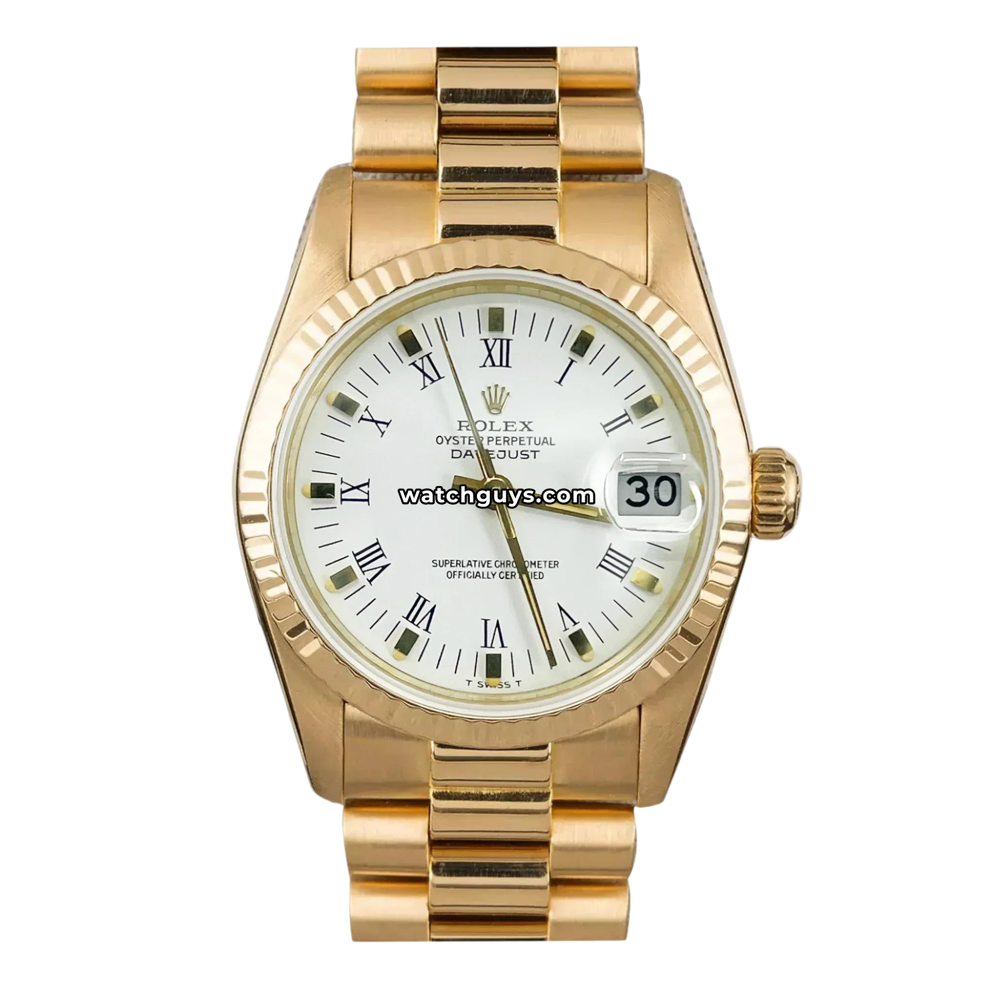 Rolex Datejust 68278 White Roman President