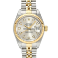 Rolex Datejust 69173 Silver Diamond Two Tone