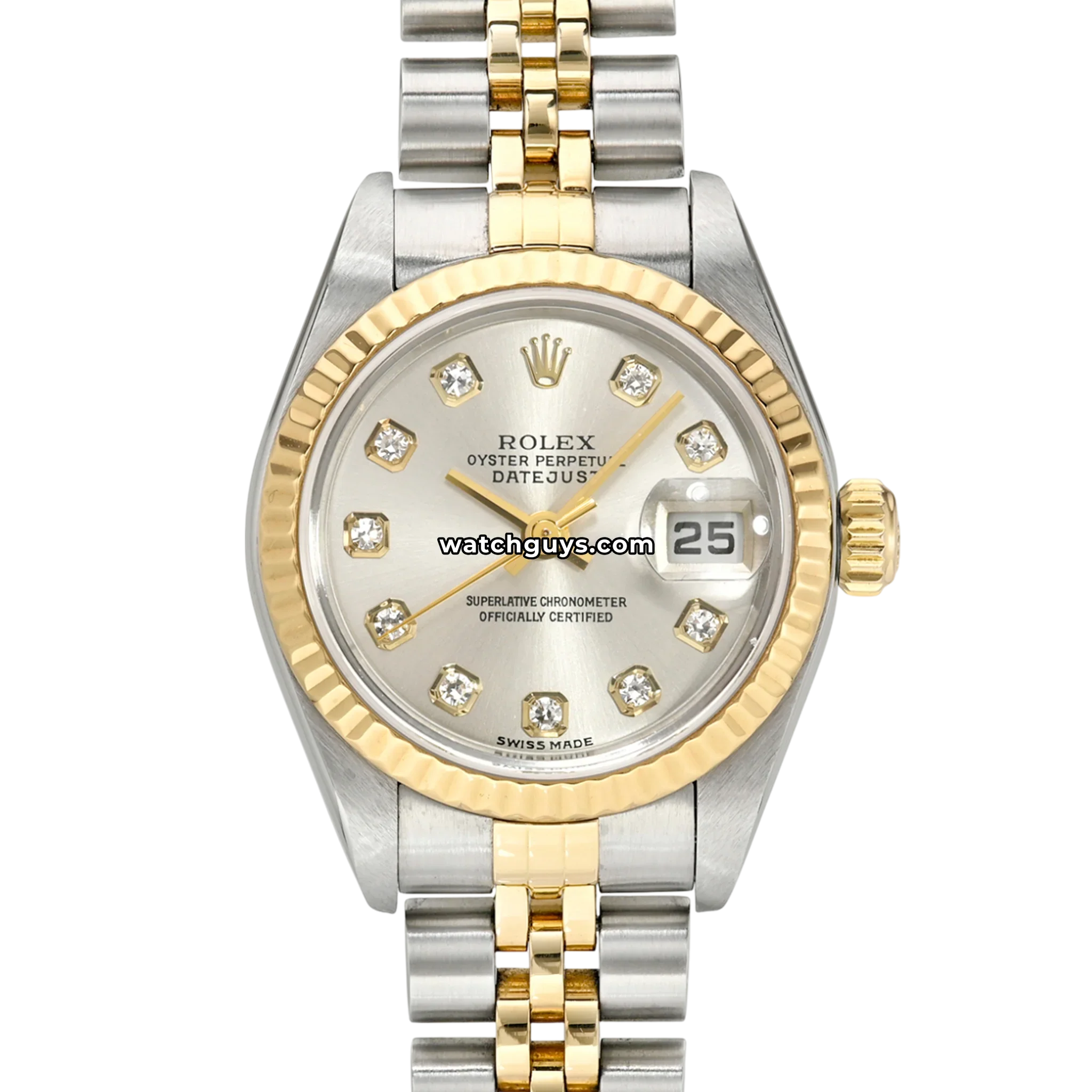 Rolex Datejust 69173 Silver Diamond Two Tone