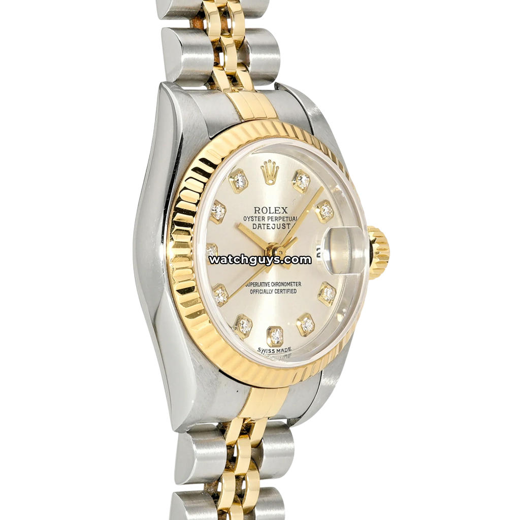 Rolex Datejust 69173 Silver Diamond Two Tone