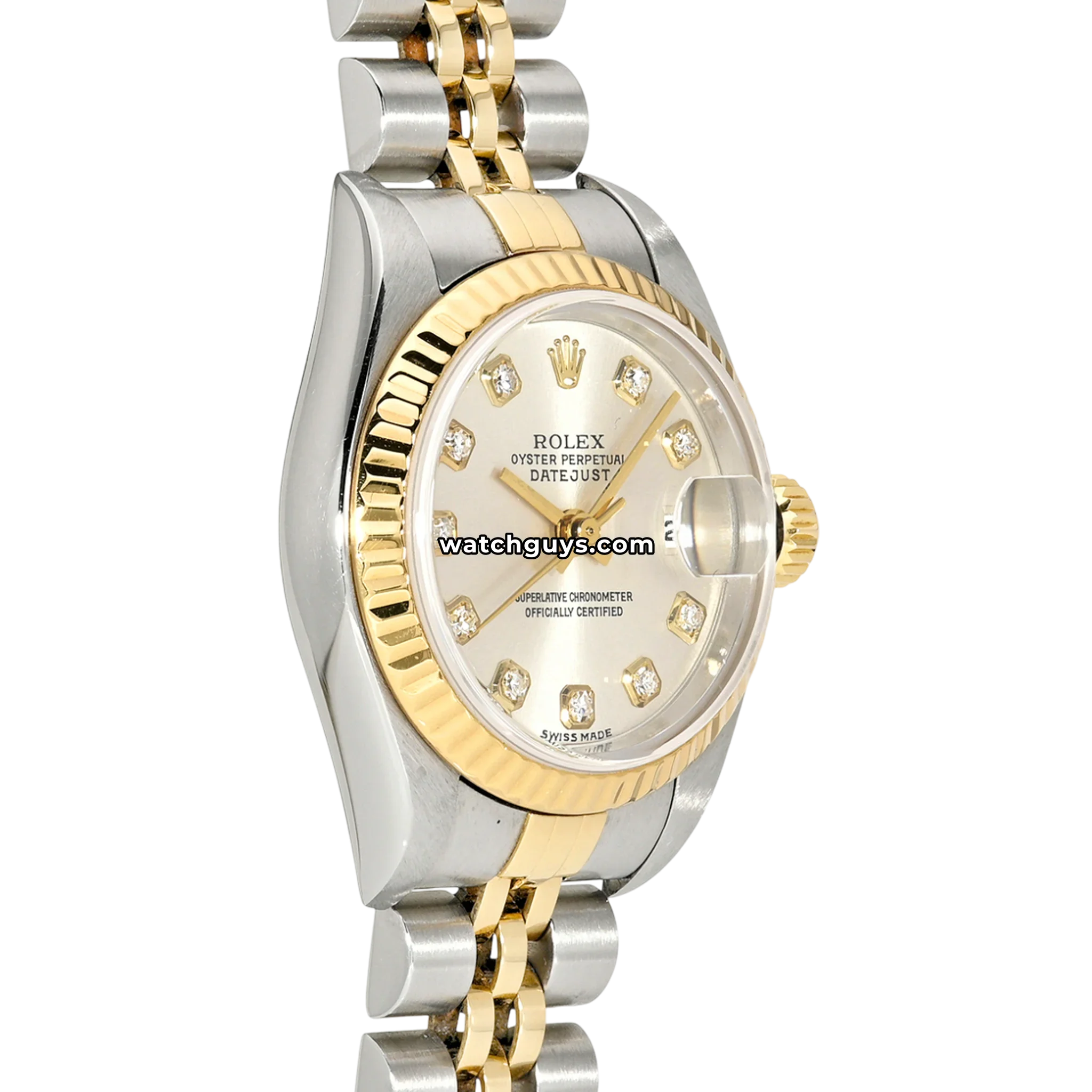 Rolex Datejust 69173 Silver Diamond Two Tone