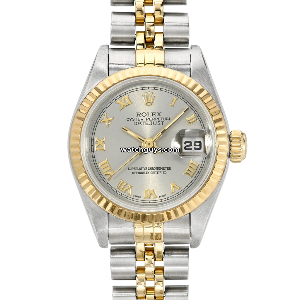 Rolex Datejust 69173 Silver Roman Jubilee