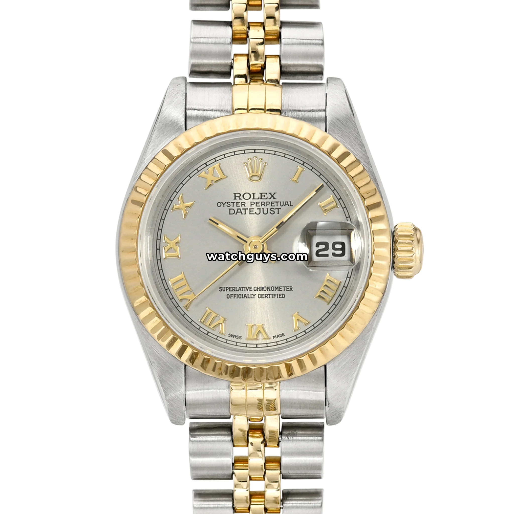 Rolex Datejust 69173 Silver Roman Jubilee