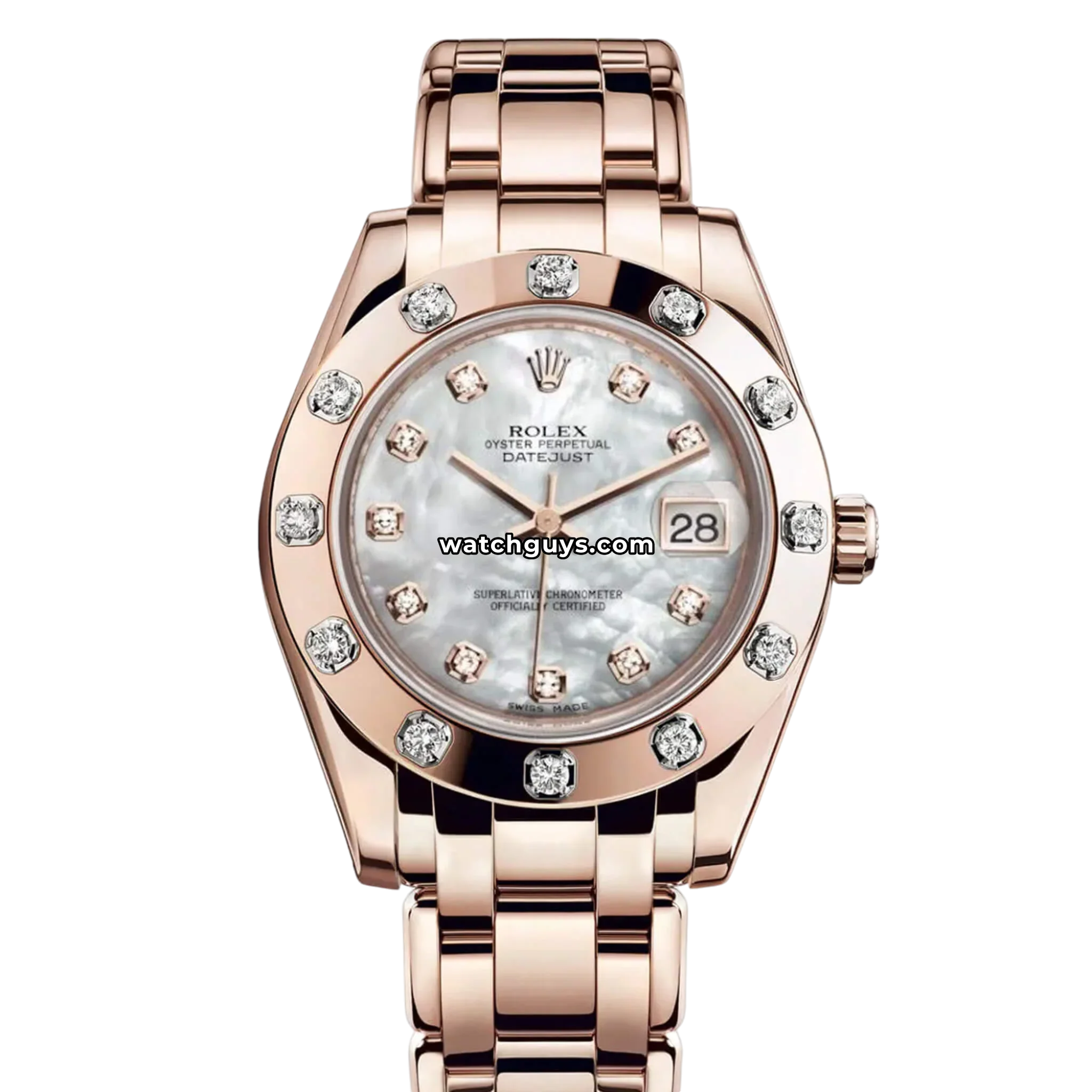 Rolex Datejust 81315 Mother of Pearl Diamond 12 Diamond Bezel