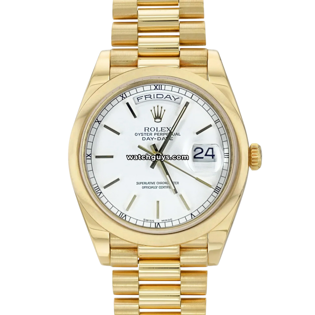 Rolex Day-Date 118208 White Index President