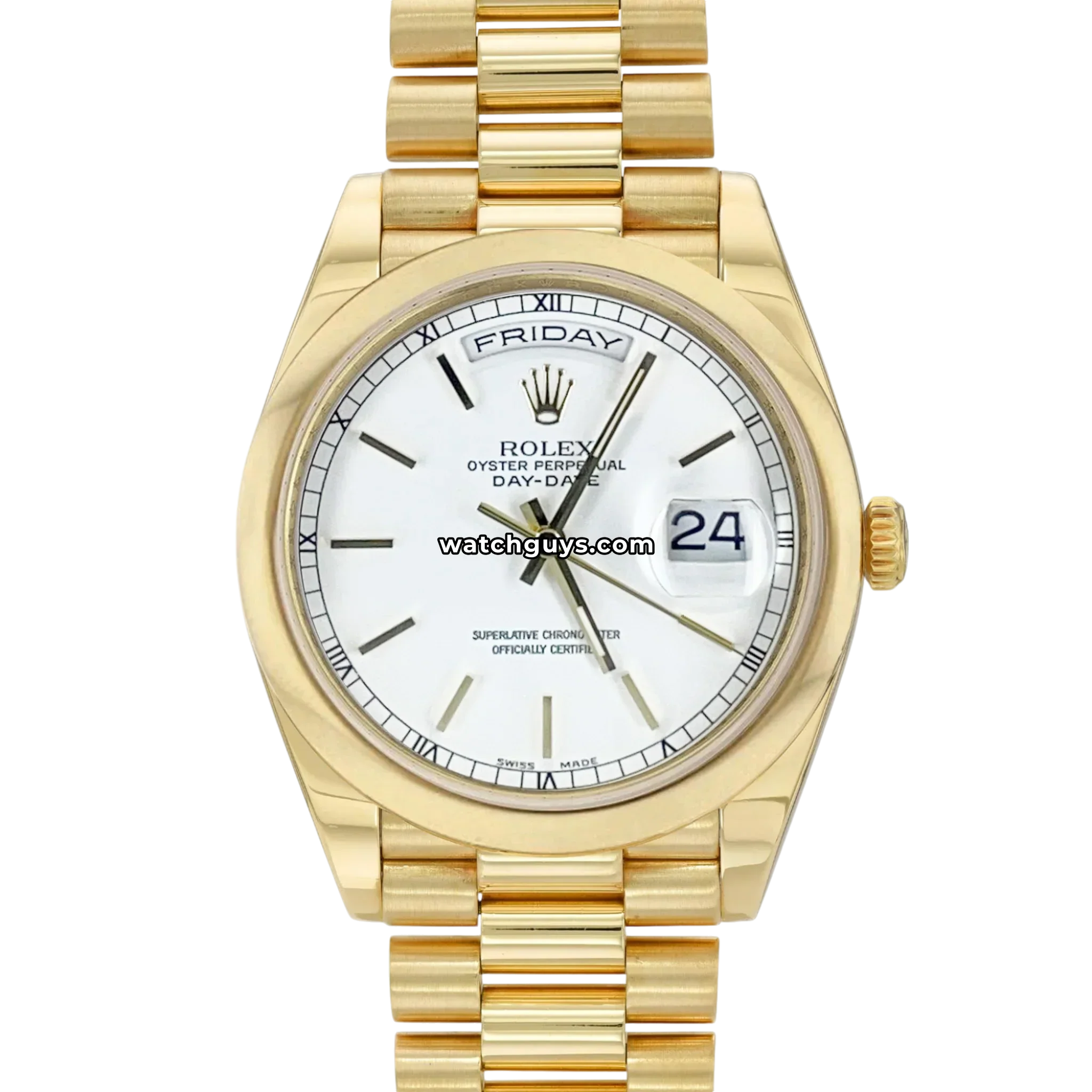 Rolex Day-Date 118208 White Index President