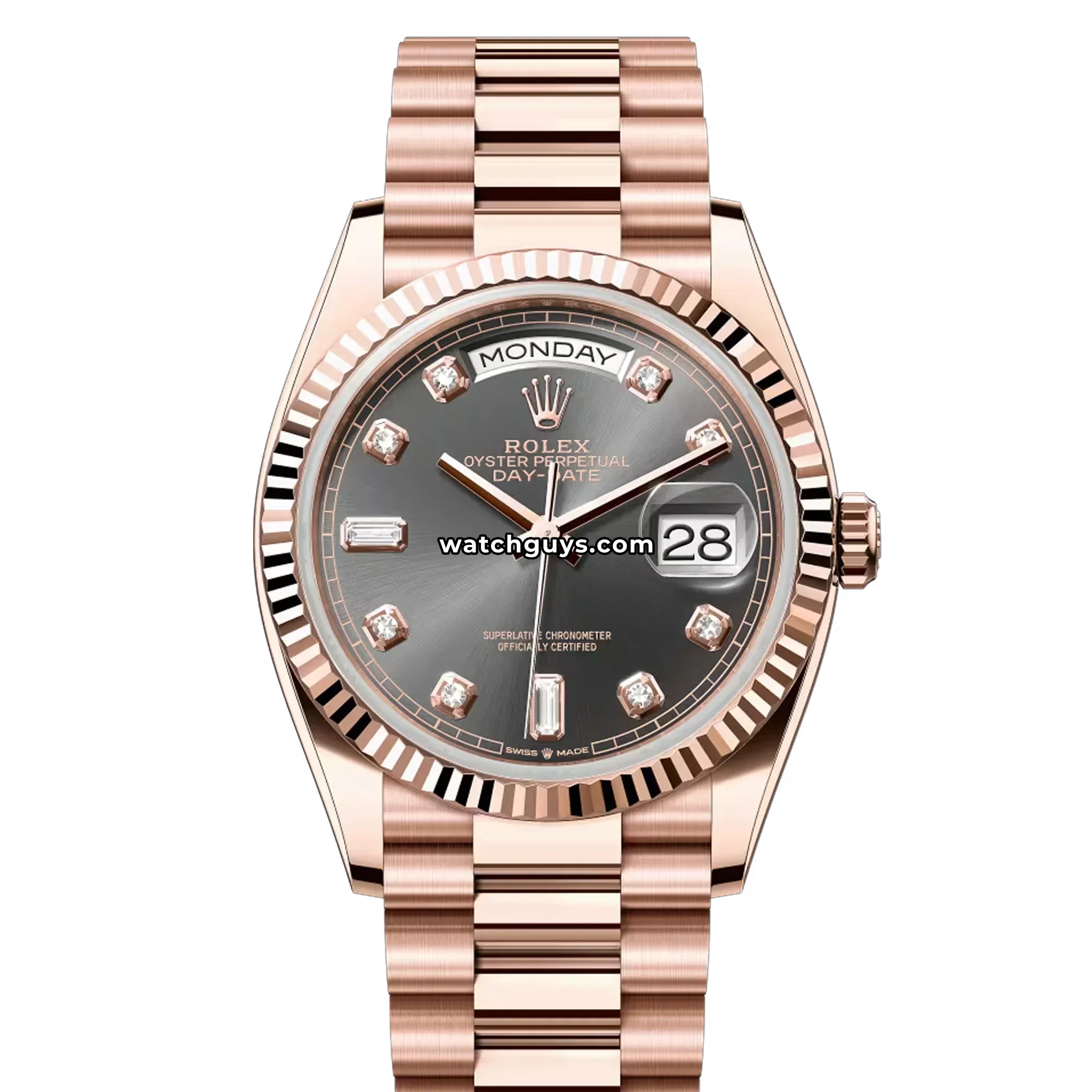 Rolex Day-Date 128235 Slate Diamond